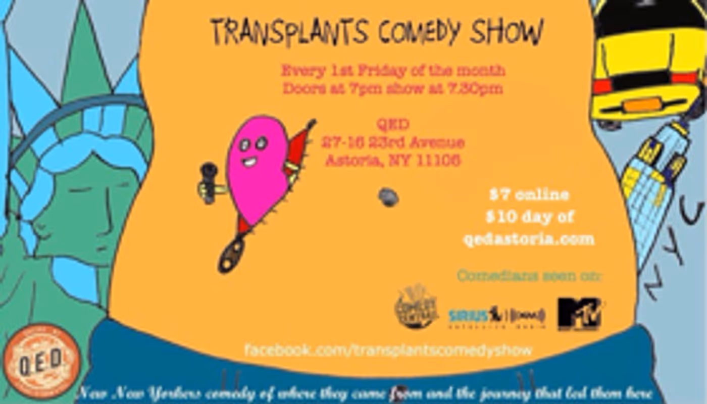 TRANSPLANTS COMEDY SHOW Returns to Astoria Image