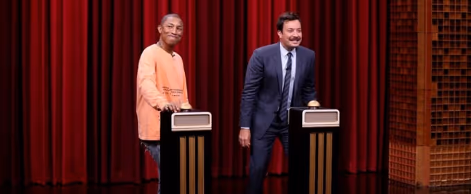 VIDEO: Pharrell Williams Takes 'Name That Song' Challenge on TONIGHT Video