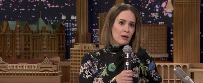 VIDEO: Sarah Paulson Channels Drew Barrymore & More on TONIGHT SHOW's 'Wheel of… Video