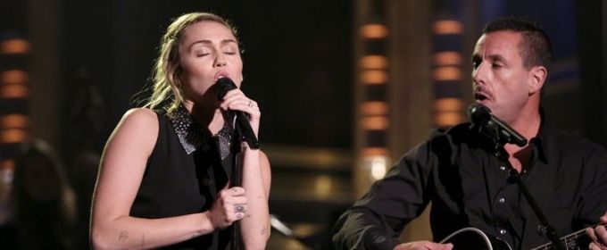 VIDEO: Miley Cyrus & Adam Sandler Perform Moving Tribute to Victims of Las Vegas… Video