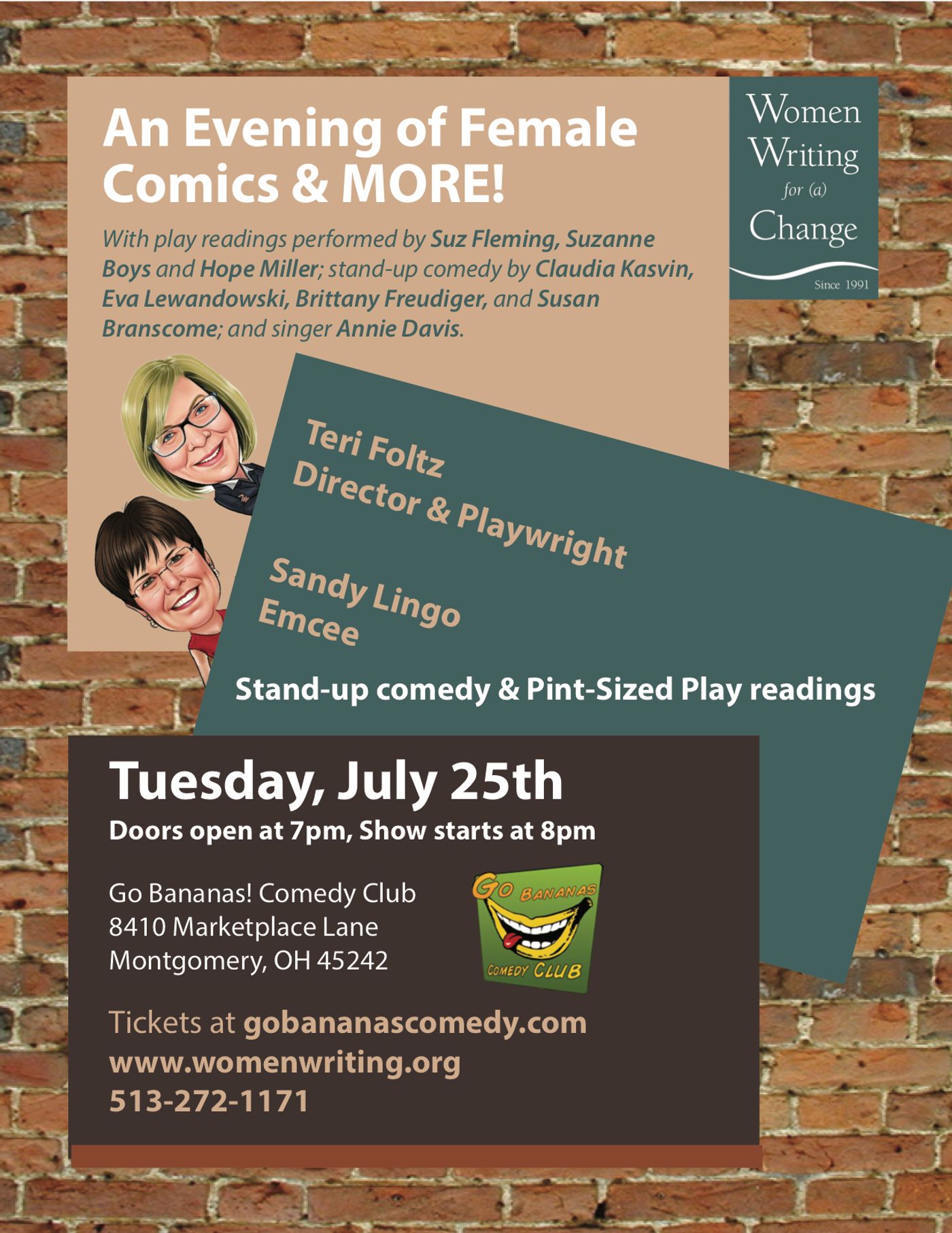 Feature: AN EVENING OF FEMALE COMICS at Women Writing for a Change Image