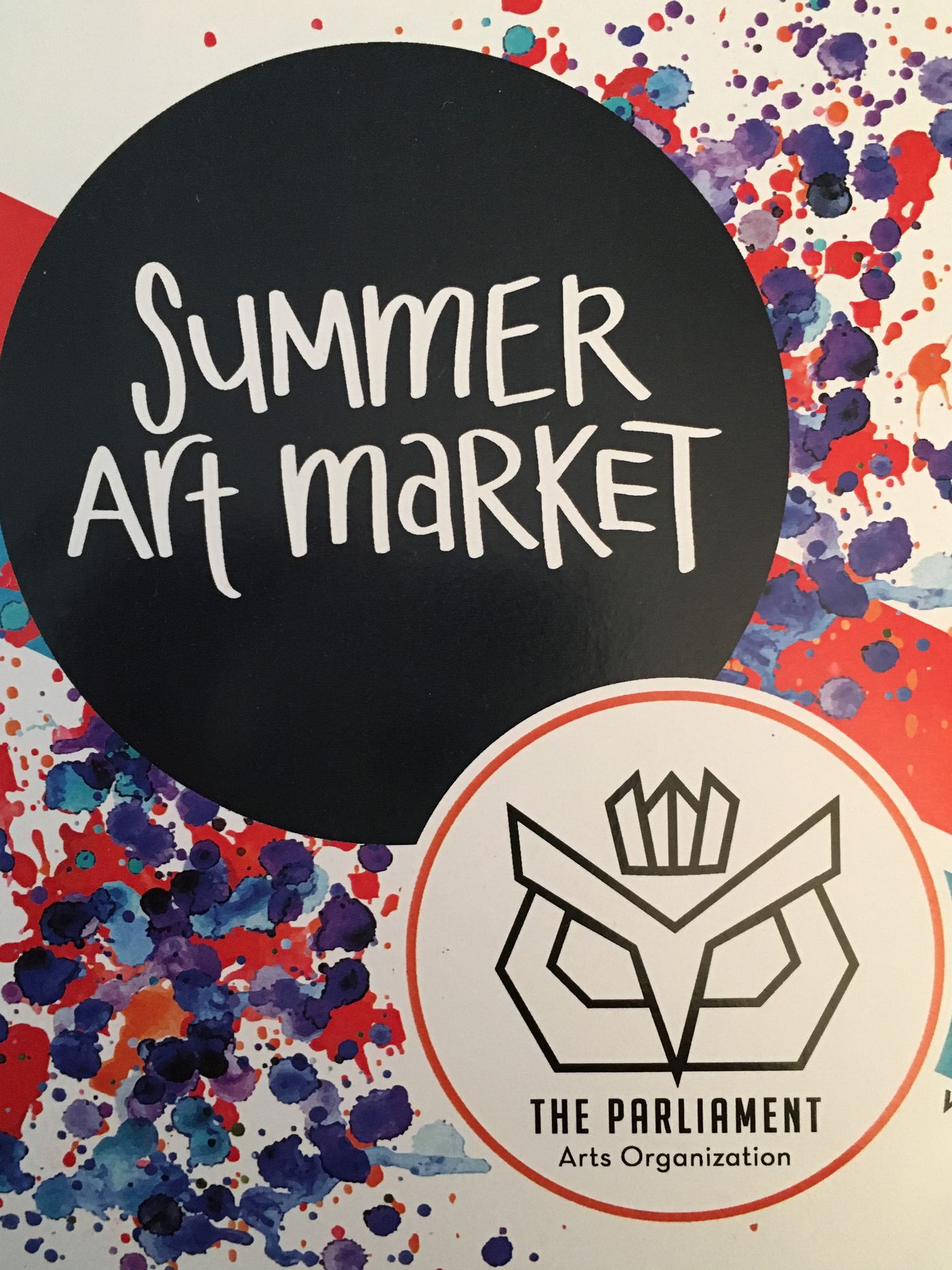 Feature: SUMMER ART MARKET at The Parliament Arts Organization in Downtown York, PA  Image