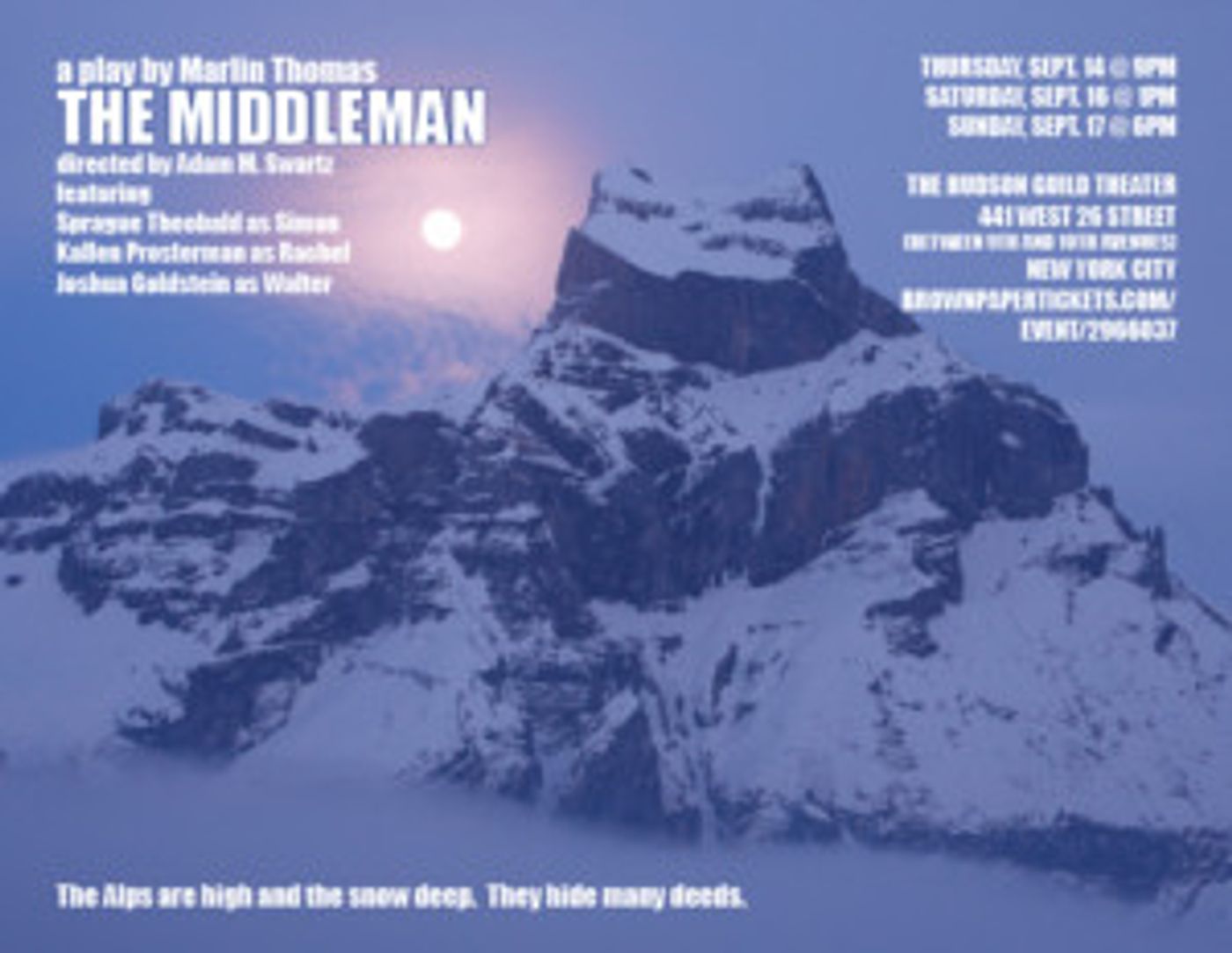 Marlin Thomas' THE MIDDLEMAN Coming to NYSummerFest  Image