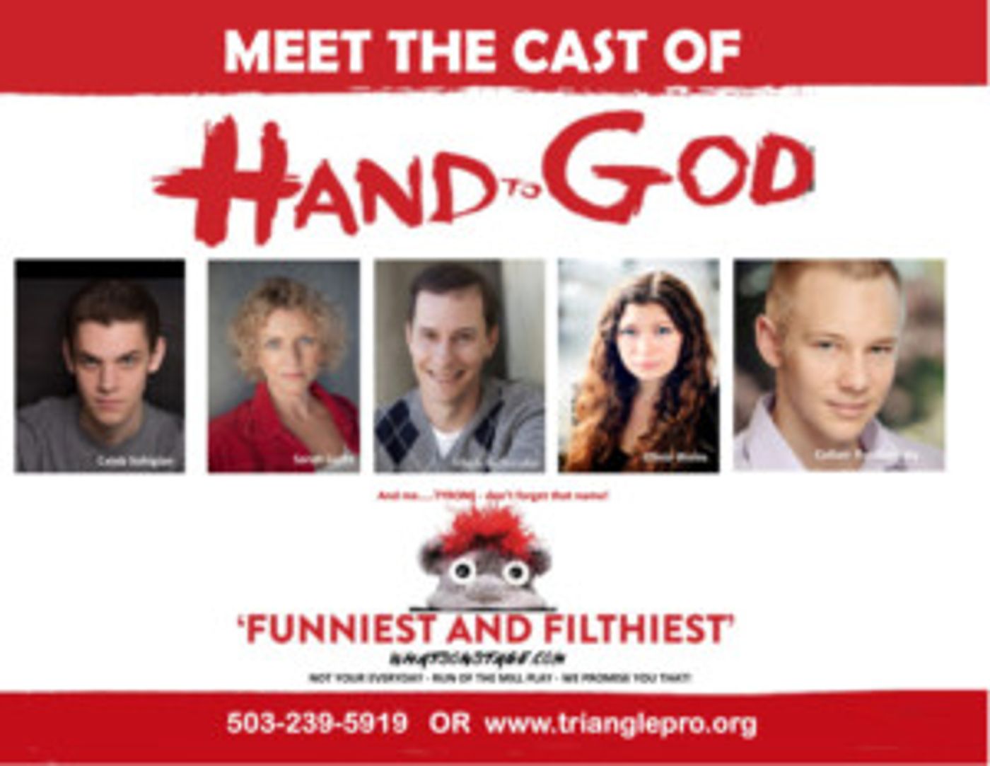 HAND TO GOD Blasts Onto Triangle's Stage Opening 28th Season  Image