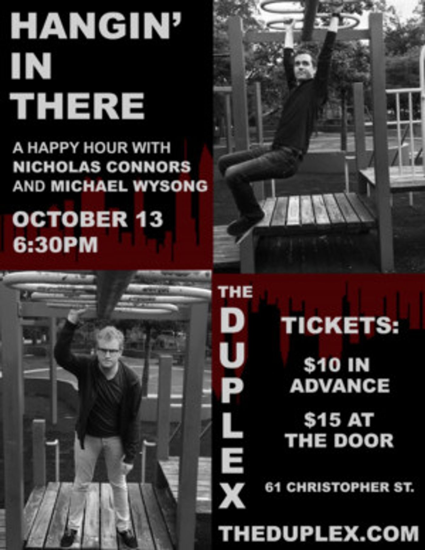 Connors & Wysong to Return to The Duplex with HANGIN' IN THERE  Image
