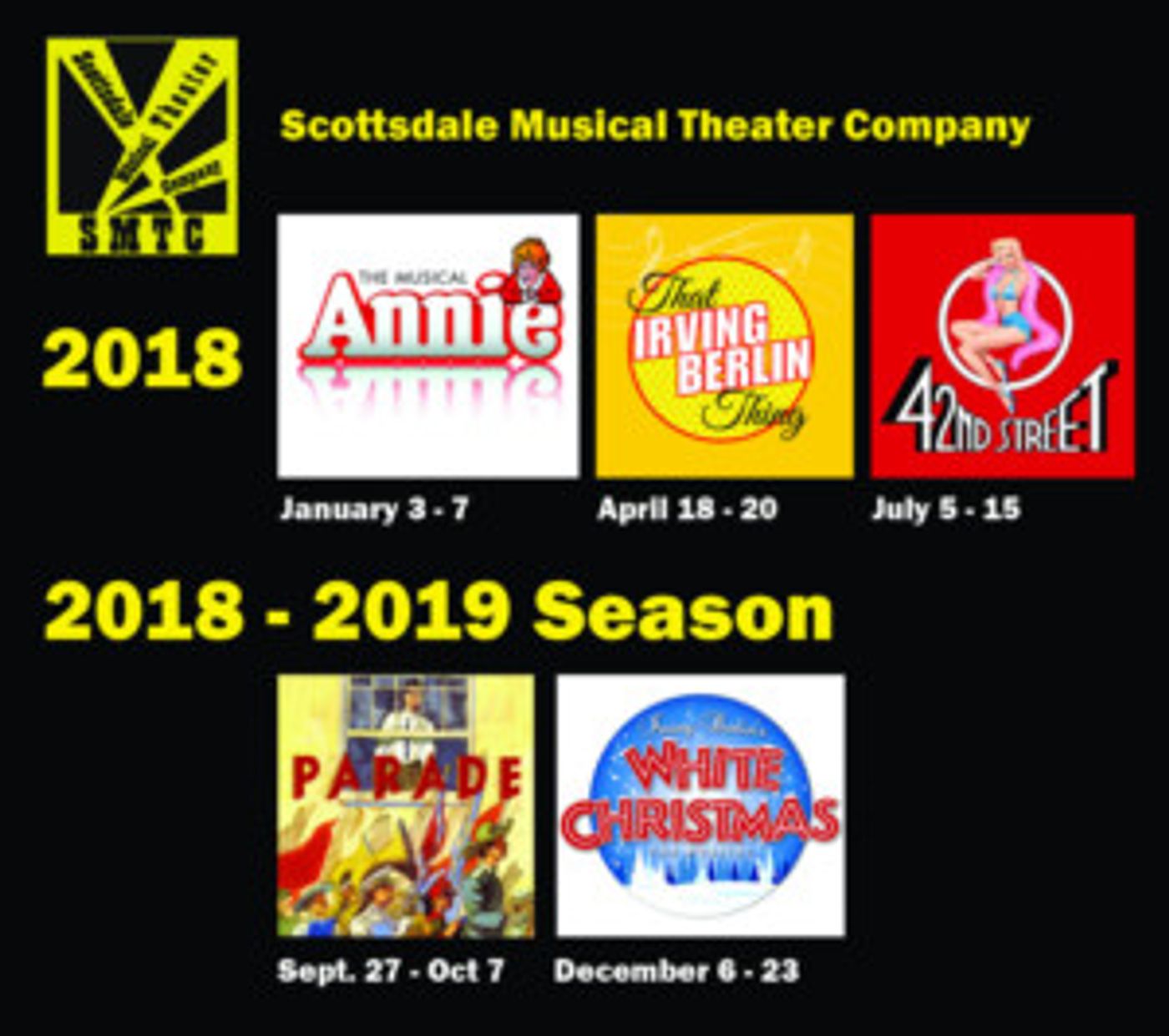 SMTC Announces New Slate of Musicals for 2018 Season  Image