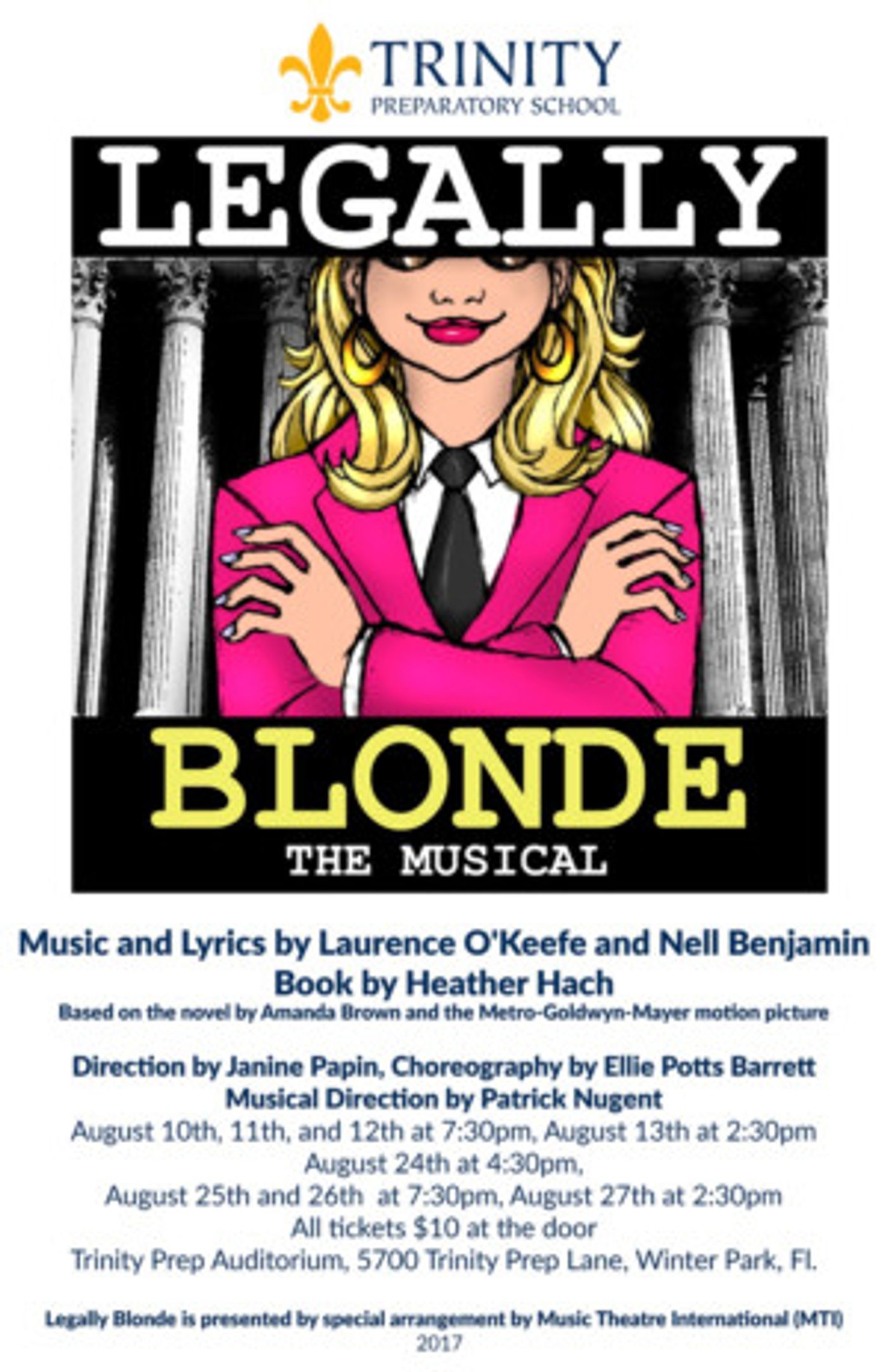 Trinity Preparatory School Presents LEGALLY BLONDE the Musical  Image