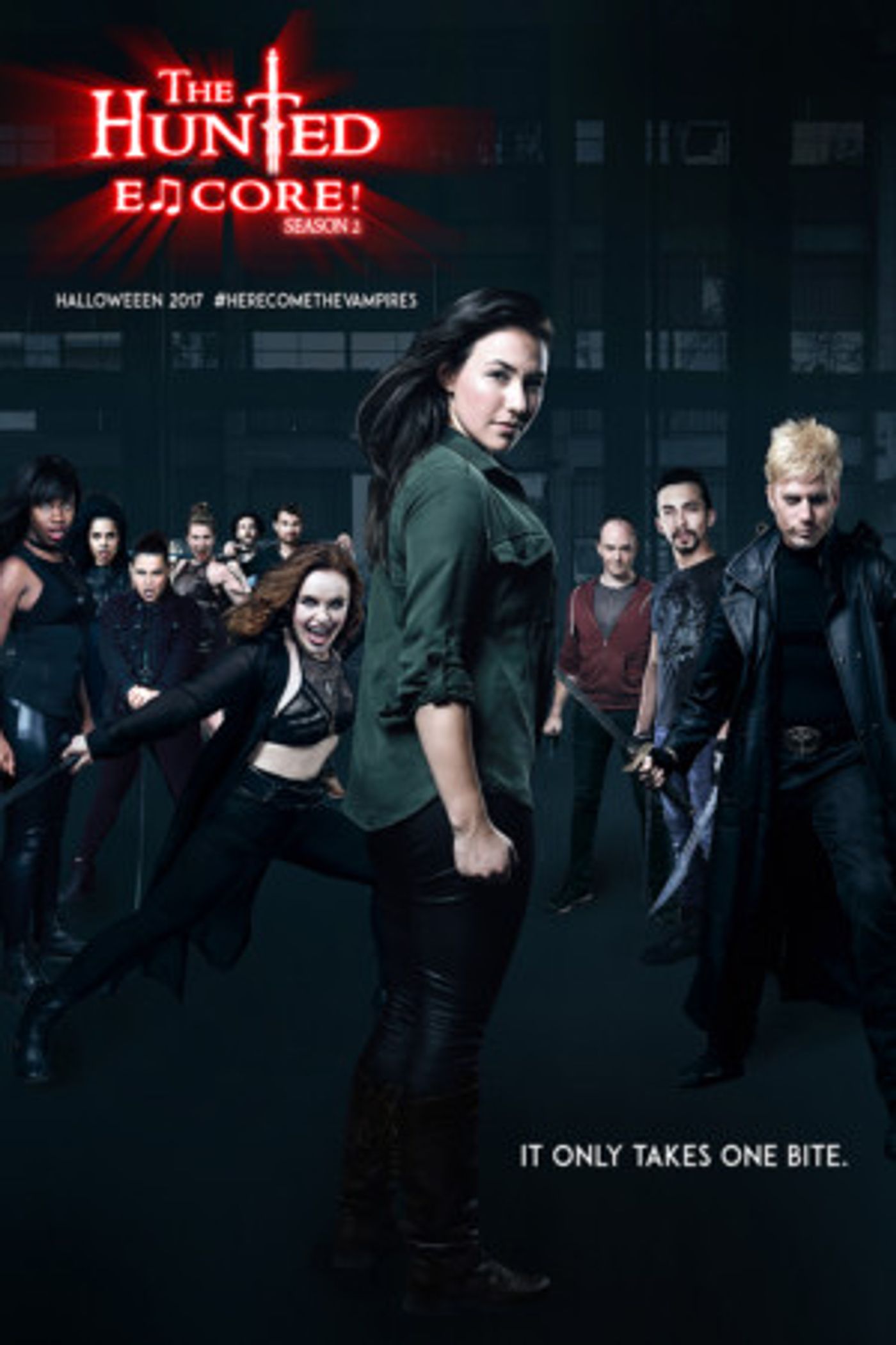 Vampires Take Over in Poster for Season 2 of Halloween Rock Musical Web Series, THE HUNTED: ENCORE  Image