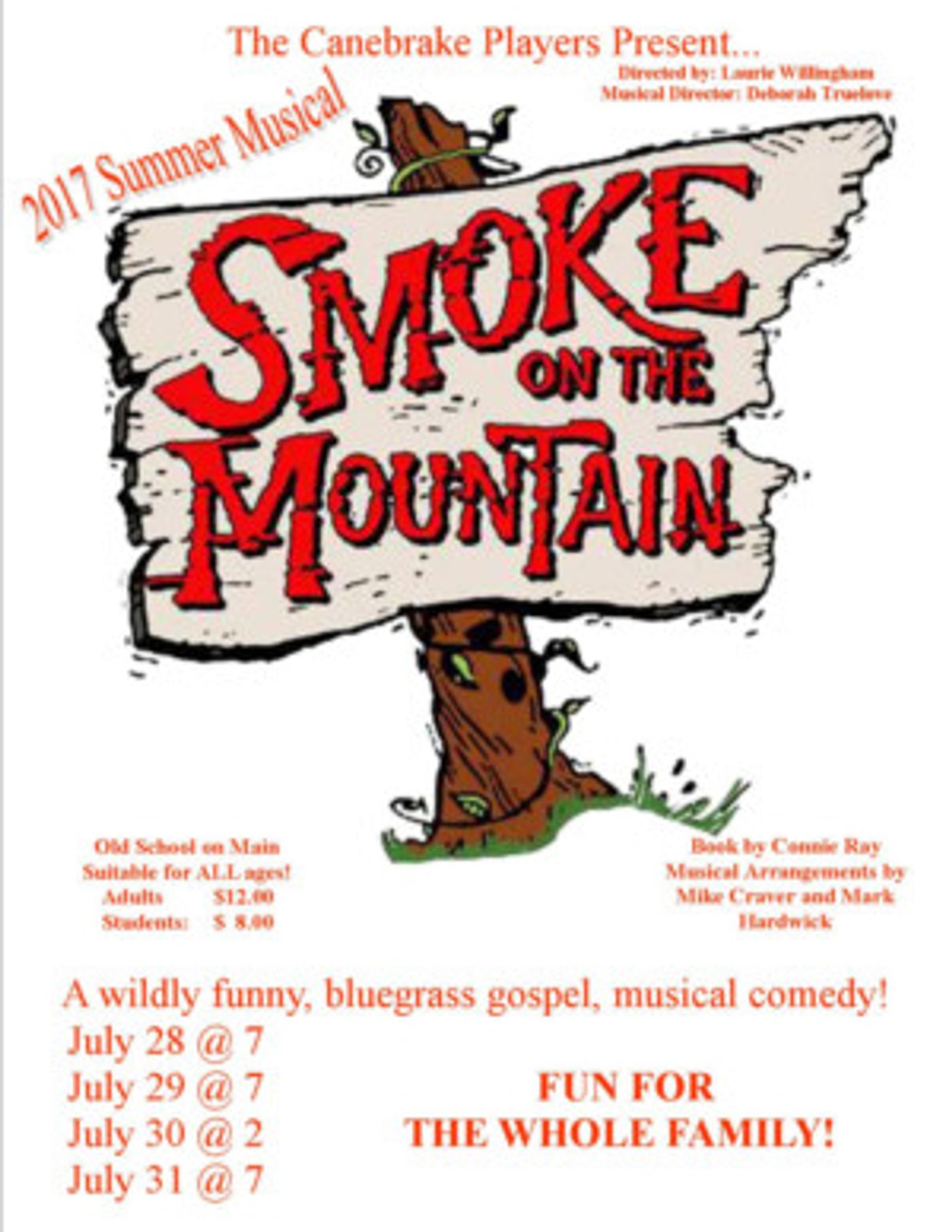 The Canebrake Players to Present SMOKE ON THE MOUNTAIN  Image