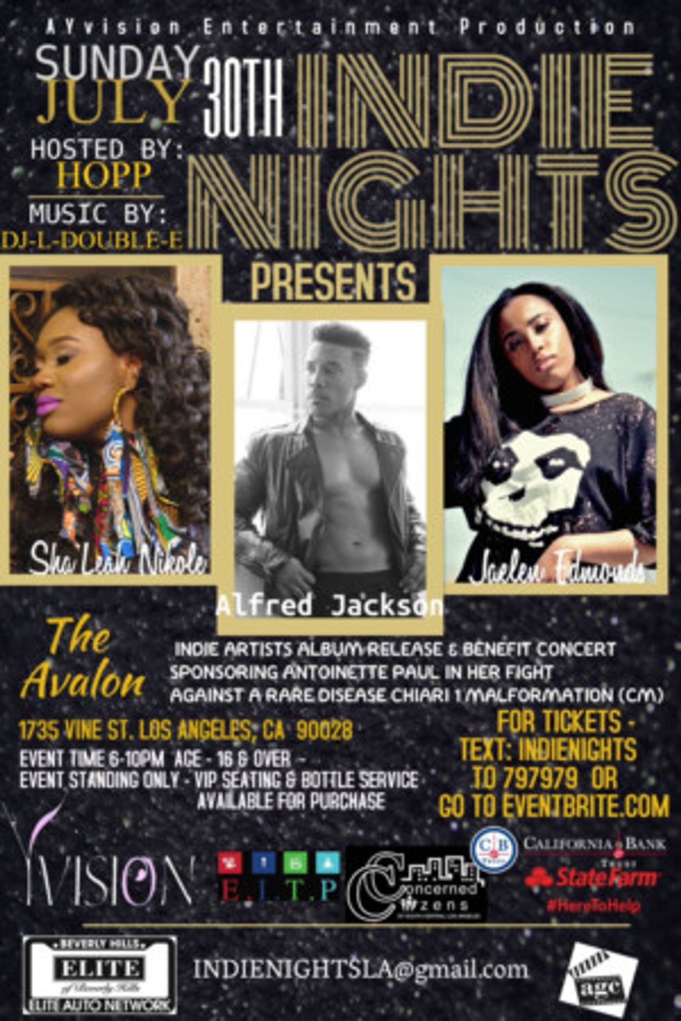 Actor & Singer/Songwriter Alfred Jackson to Hold Album Release & Benefit Concert at the Avalon  Image