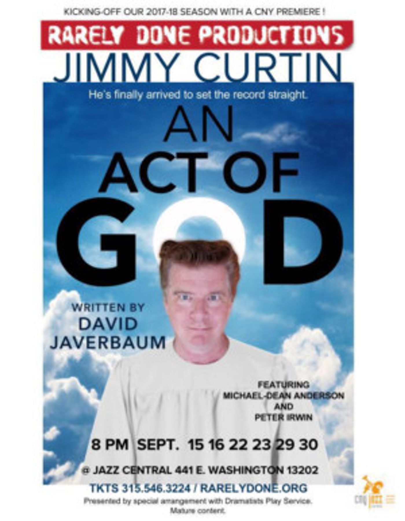 Jimmy Curtin Sets the Record Straight in AN ACT OF GOD  Image