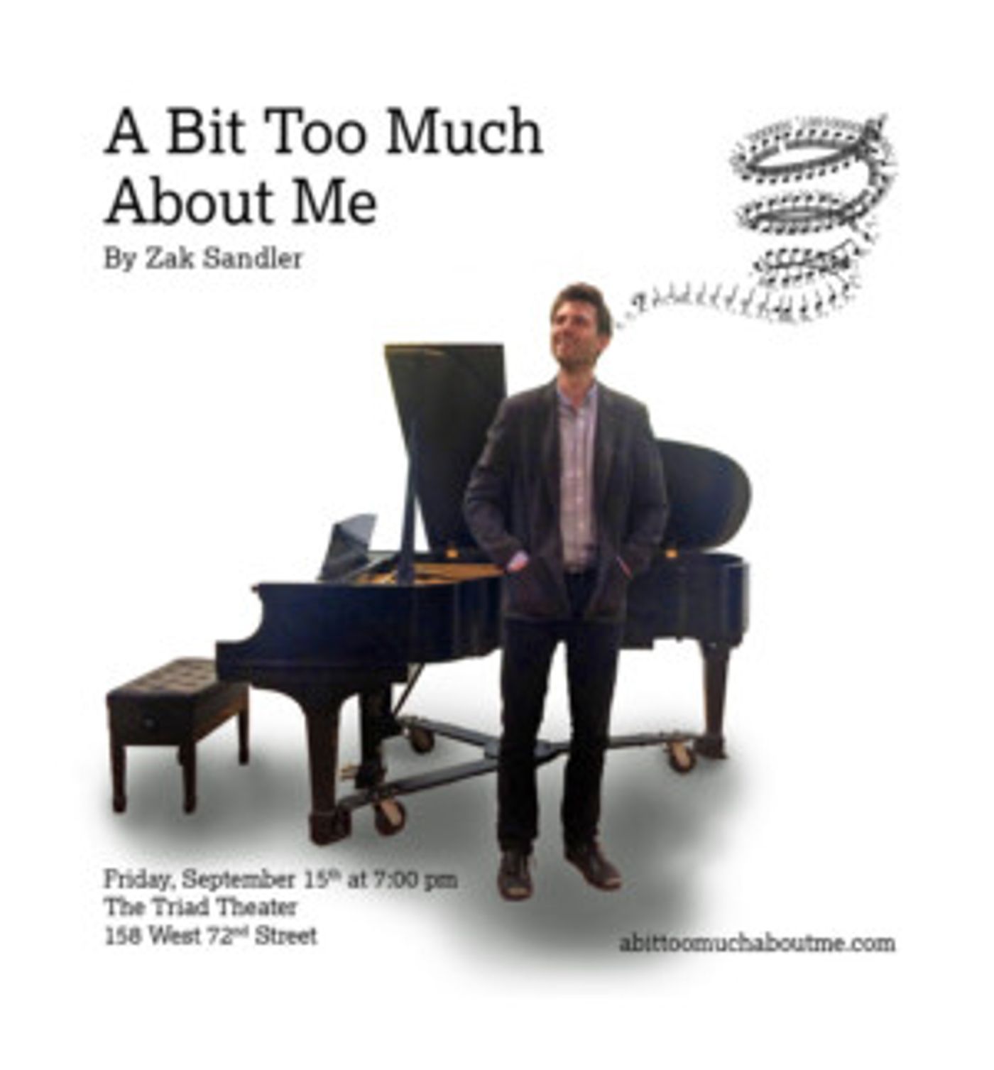 Stars from Broadway's IN TRANSIT and More Set for Zak Sandler's A BIT TOO MUCH ABOUT ME at the Triad  Image