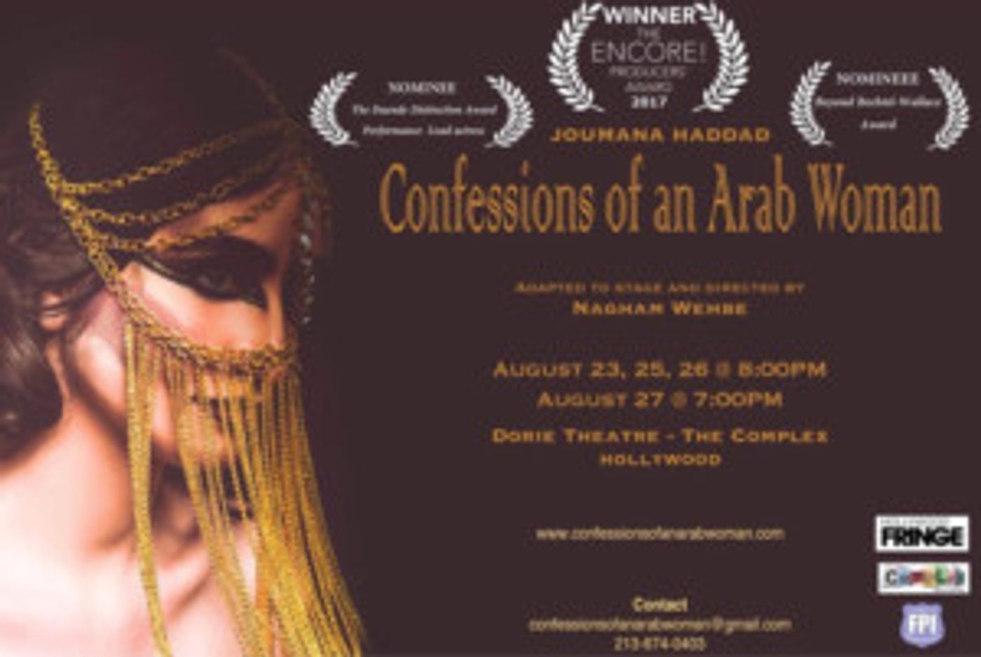 CONFESSIONS OF AN ARAB WOMAN Returns to the Complex Theatres Image