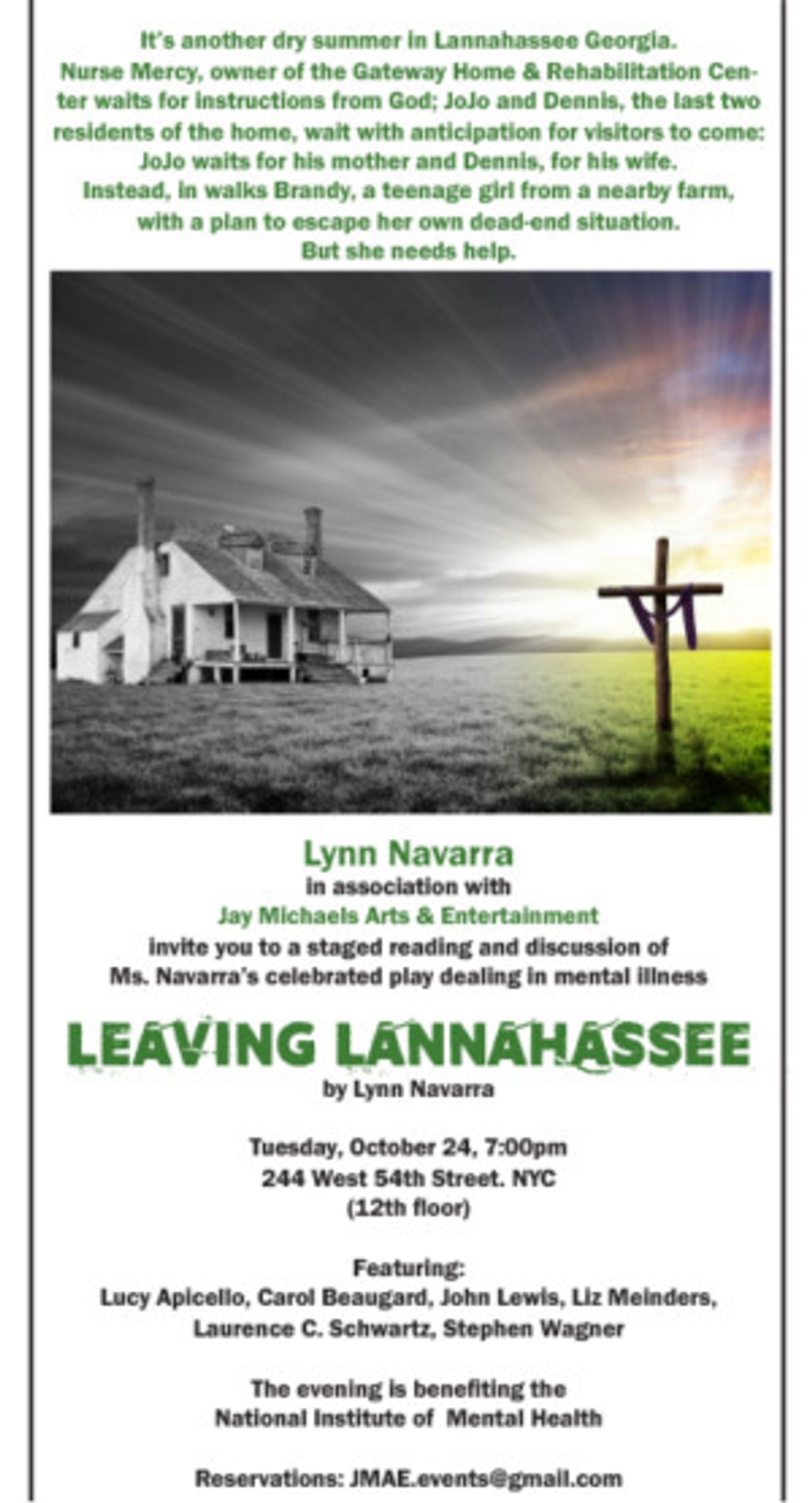 Original Off-Broadway Cast to Reunite for LEAVING LANNAHASSEE Benefit Reading  Image