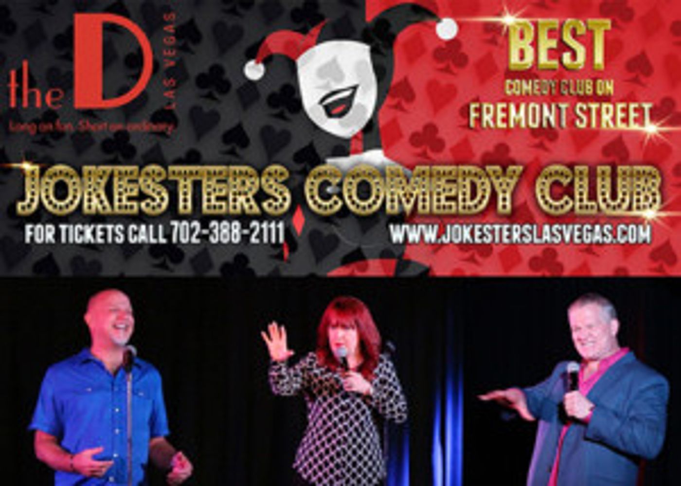 Jokesters Las Vegas Presents Triple Headliner Comedy Show  Image