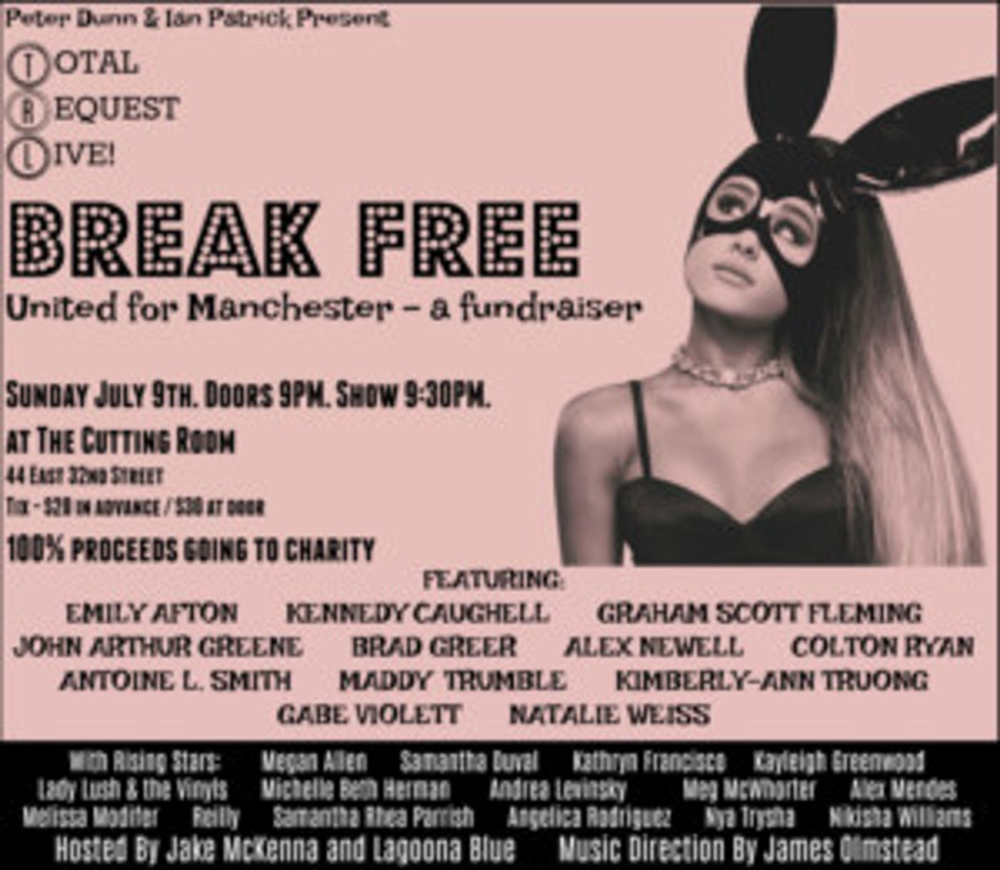 BREAK FREE: Broadway Performers to Throw Manchester Benefit Concert  Image