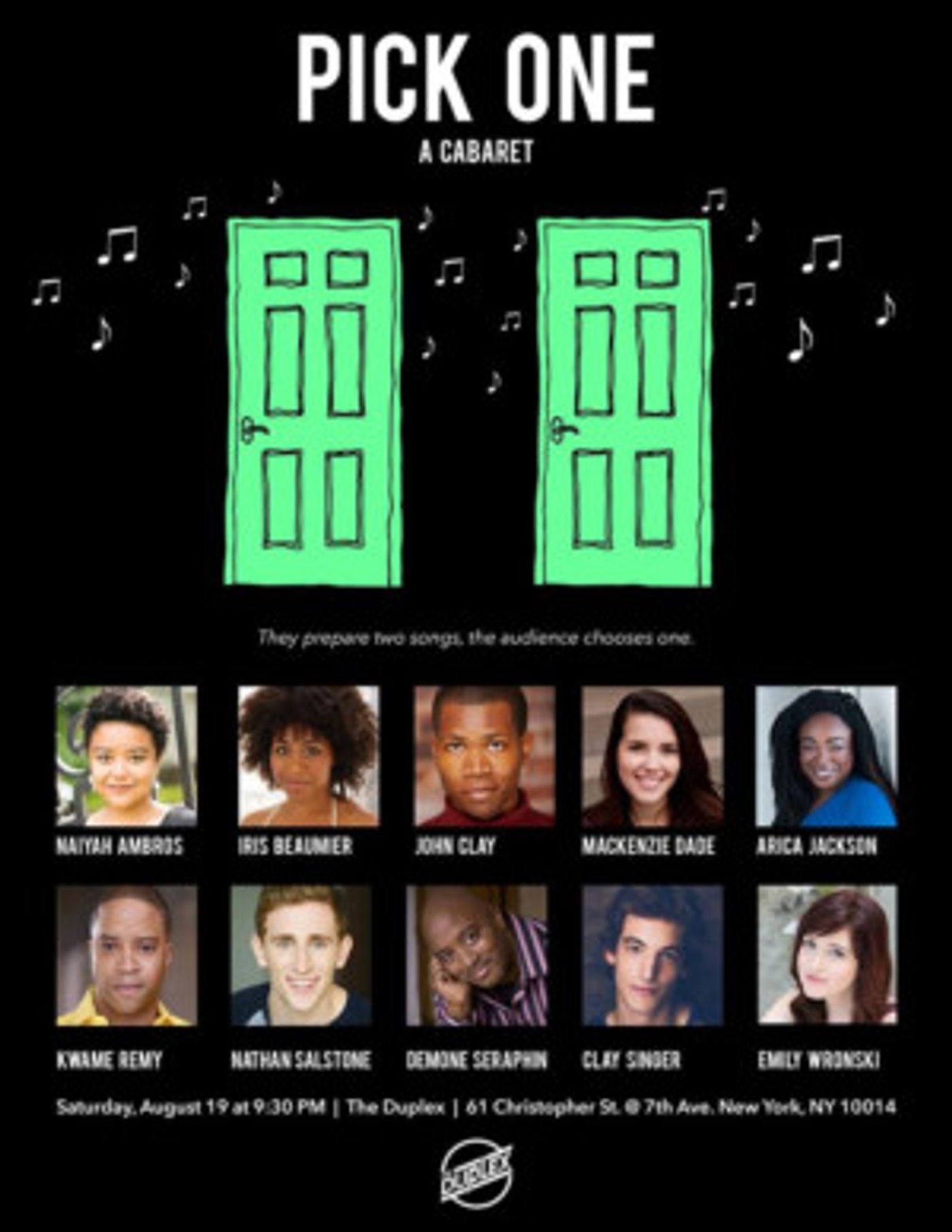 PICK ONE: A Cabaret Premieres at The Duplex on 8/19  Image