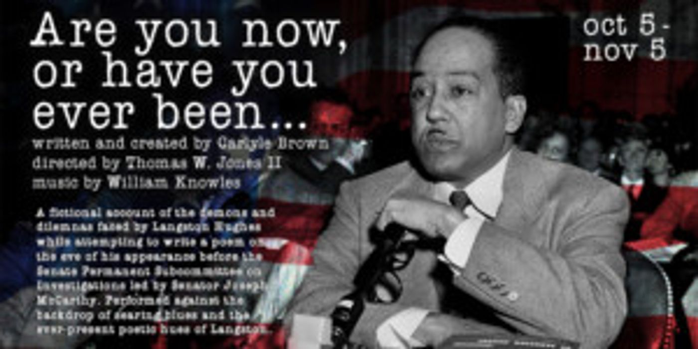 Langston Hughes Play ARE YOU NOW OR HOW YOU EVER BEEN... Opens at MetroStage  Image