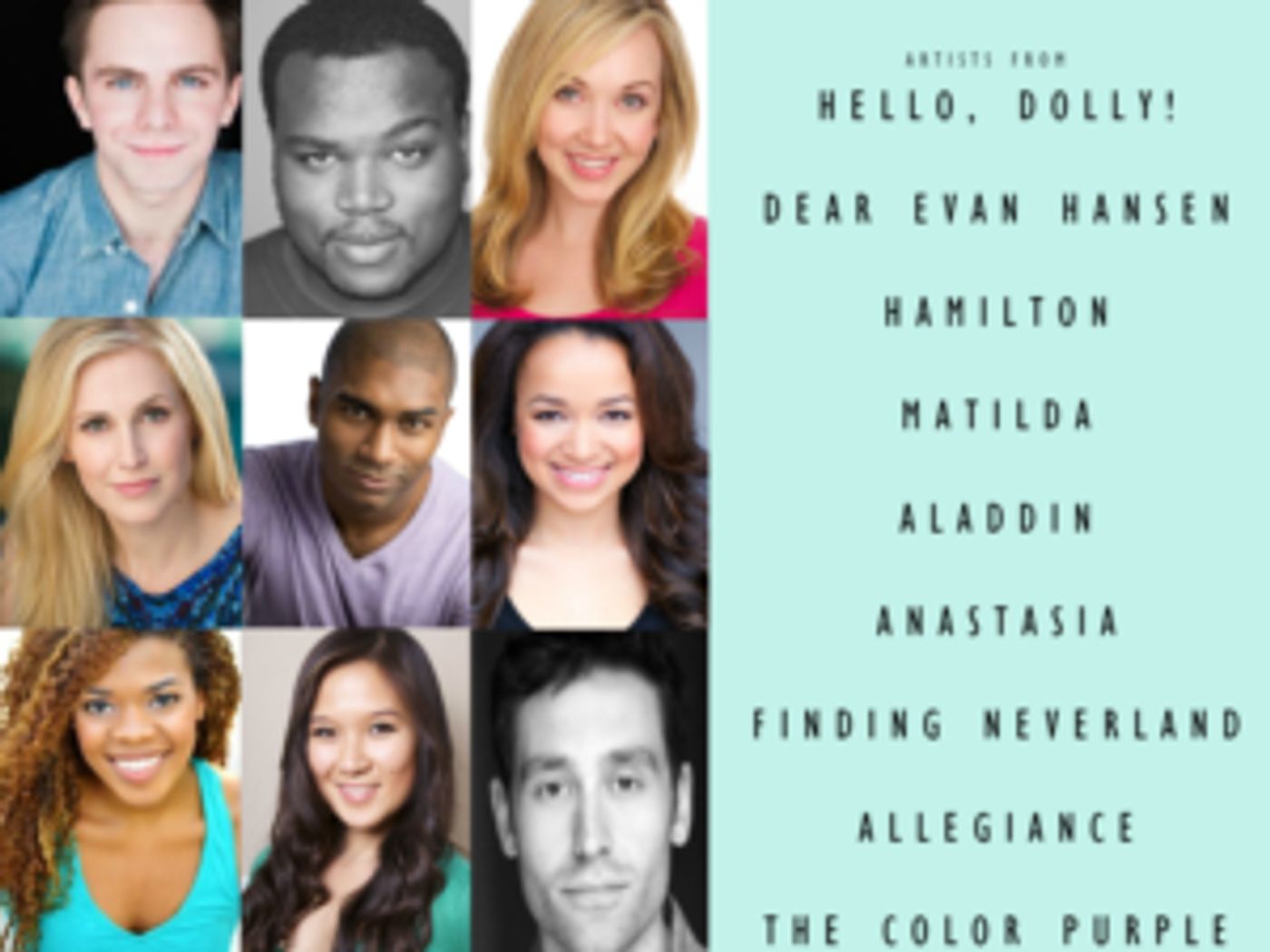 Understudies from HELLO, DOLLY!, DEAR EVAN HANSEN, ANASTASIA, HAMILTON and More Slated for July AT THIS PERFORMANCE...  Image