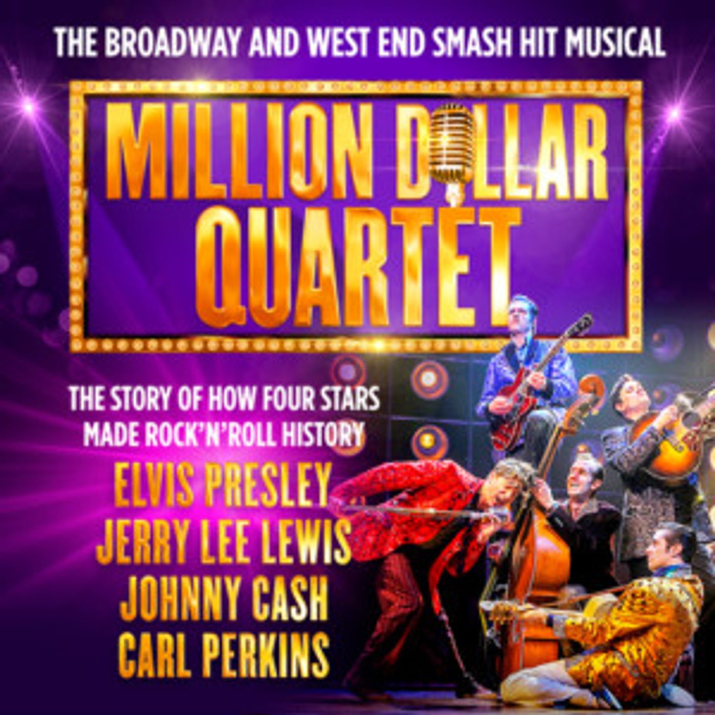Rock 'n' Roll Musical MILLION DOLLAR QUARTET to Hit Queen's Theatre Hornchurch  Image