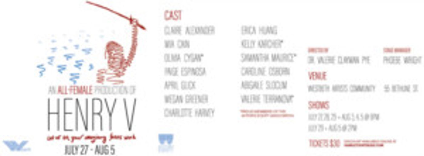 Hamlet Isn't Dead to Stage All-Female HENRY V This Summer  Image