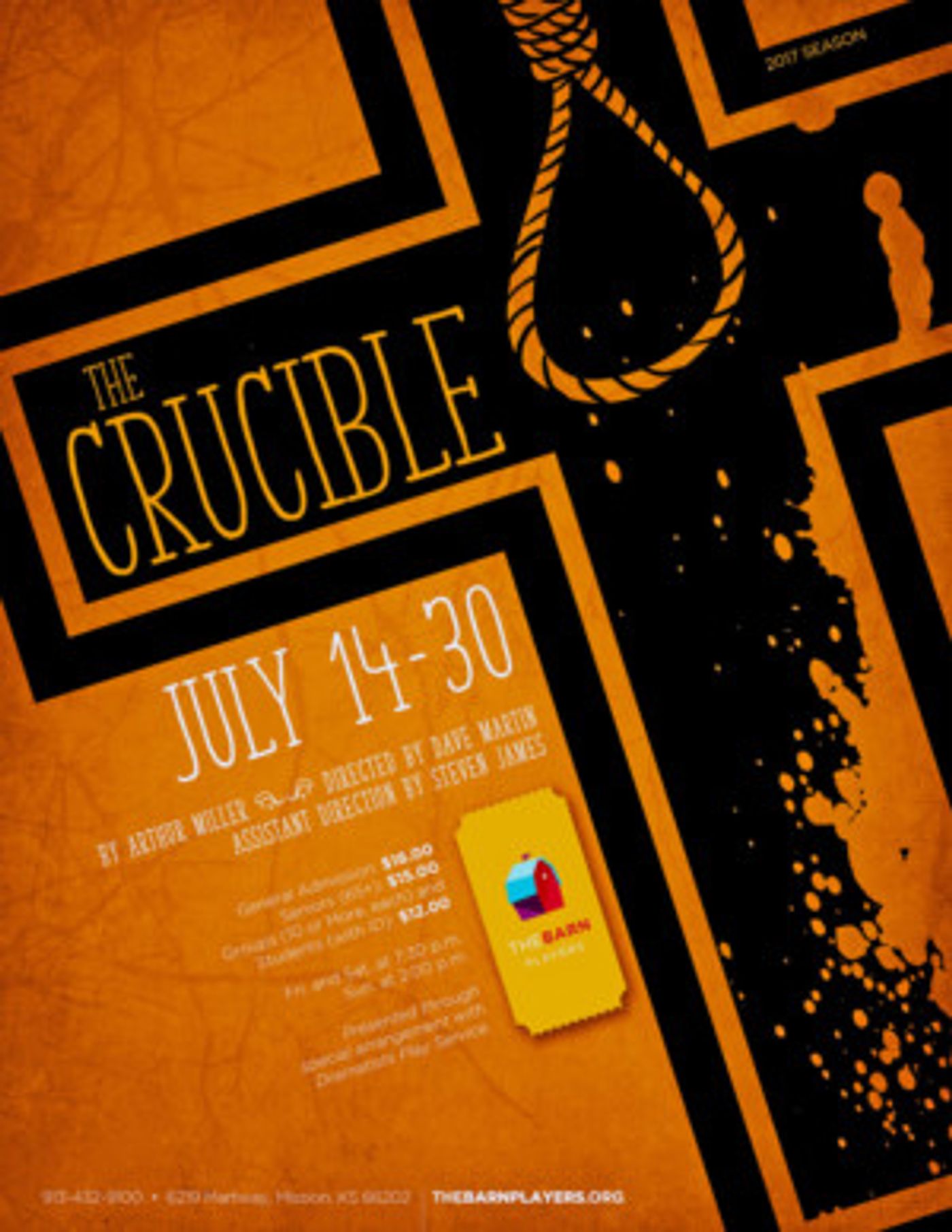 Angry Accusations Fly in THE CRUCIBLE at The Barn Players  Image