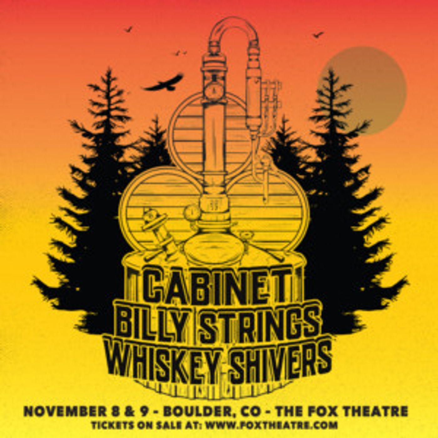 Cabinet, Billy Strings and Whiskey Shivers to Play the Fox This Fall  Image