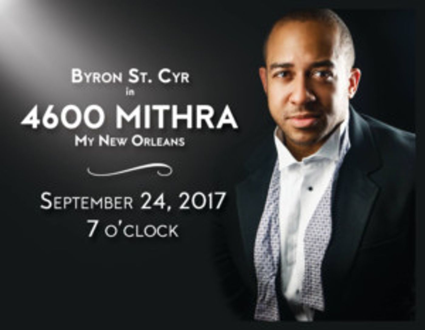 Byron St. Cyr to Swing Back to Don't Tell Mama with 4600 MITHRA: MY NEW ORLEANS  Image