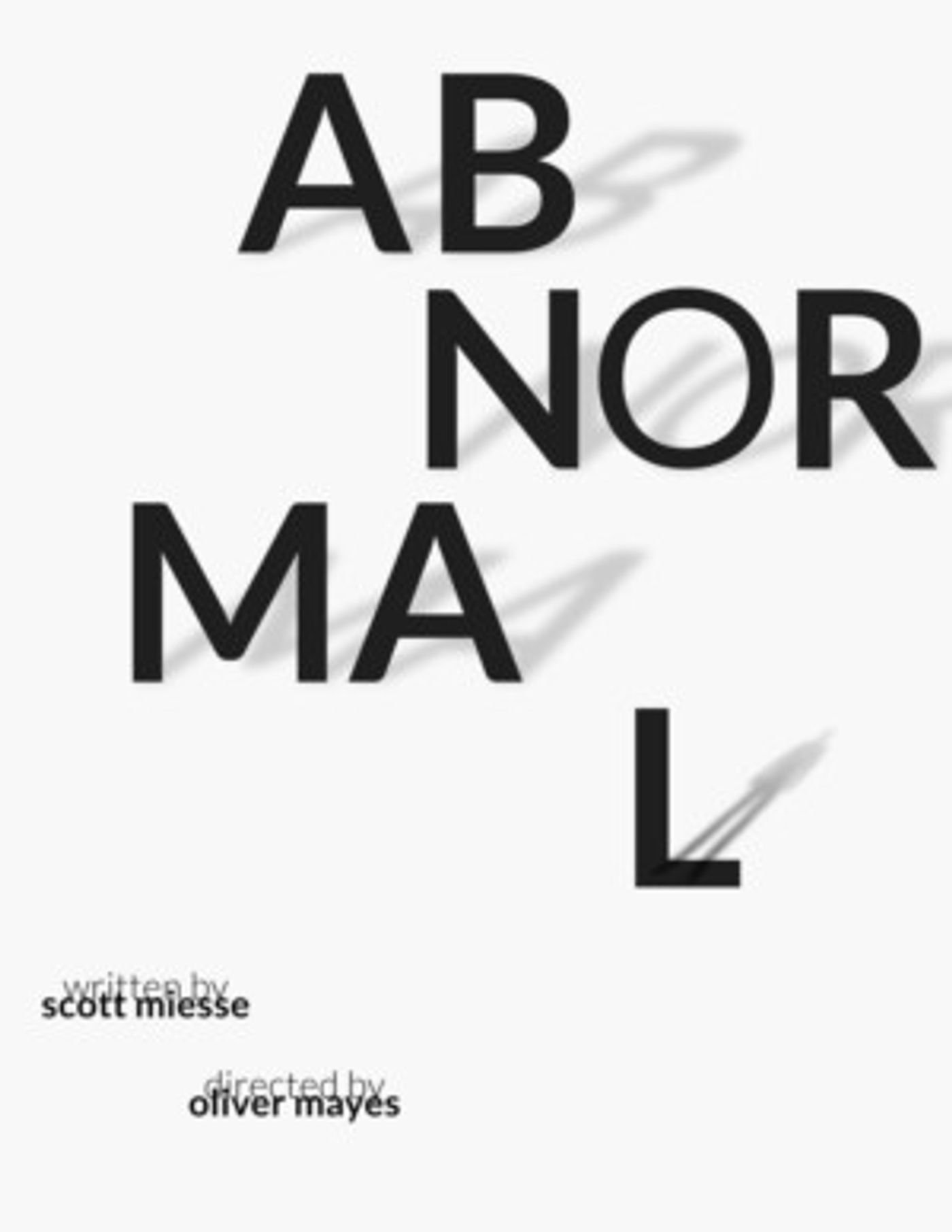 Scott Miesse's Play ABNORMAL Gets NYC Reading This Today  Image