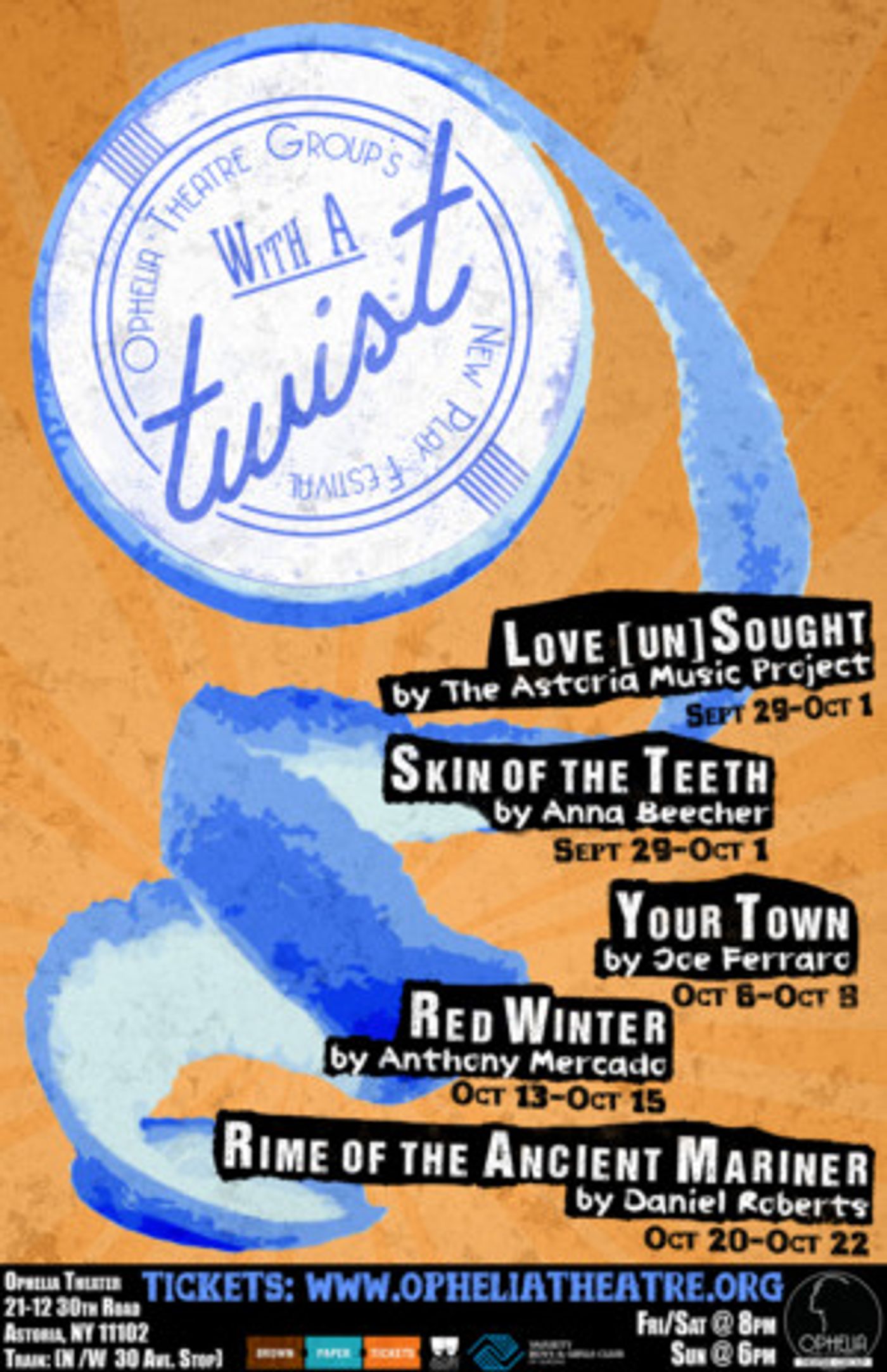 Ophelia Theatre Group to Present Array of New Plays 'With a Twist'  Image