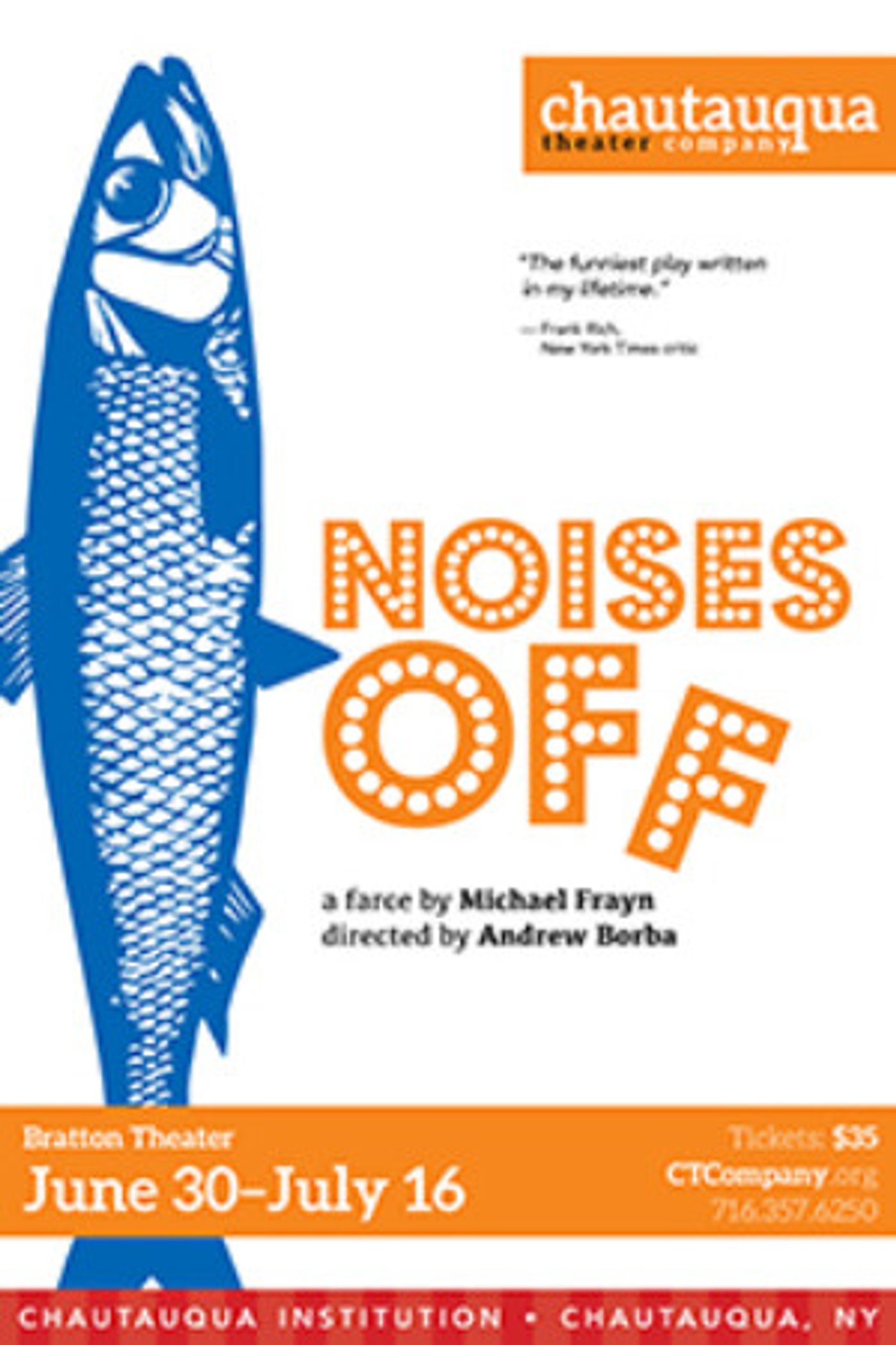 Chautauqua Theater Company to Launch 34th Season with NOISES OFF Image