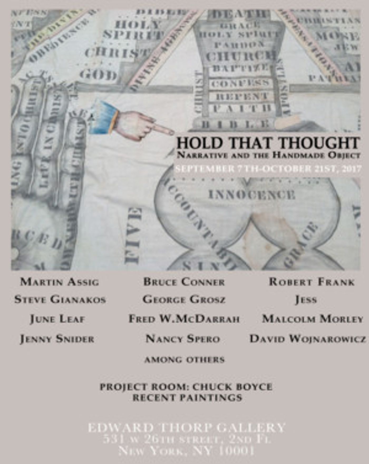 HOLD THAT THOUGHT Group Exhibit Coming Up at Edward Thorp Gallery  Image