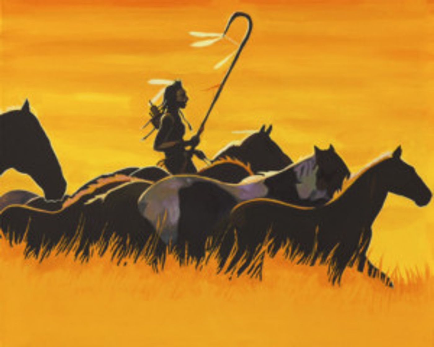 James D. Tsoodle's 'Horse Nation' Chosen as Official Artwork for 2018 Litchfield Park Native American Festival  Image