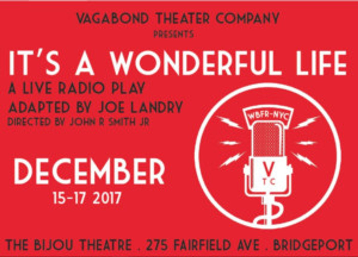 Vagabond Theatre Company to Bring Holiday Radio Play 'IT'S A WONDERFUL LIFE' to The Bijou  Image