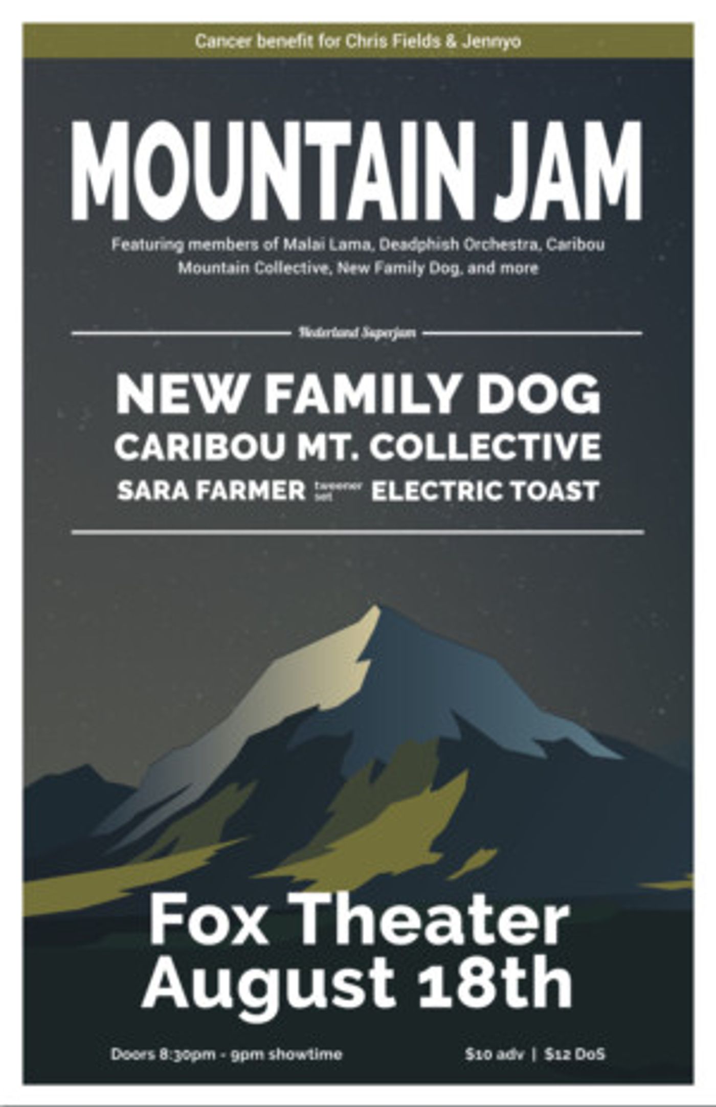 MOUNTAIN JAM, with Caribou Mt. Collective, New Family Dog and More, Coming to the Fox Theatre Image