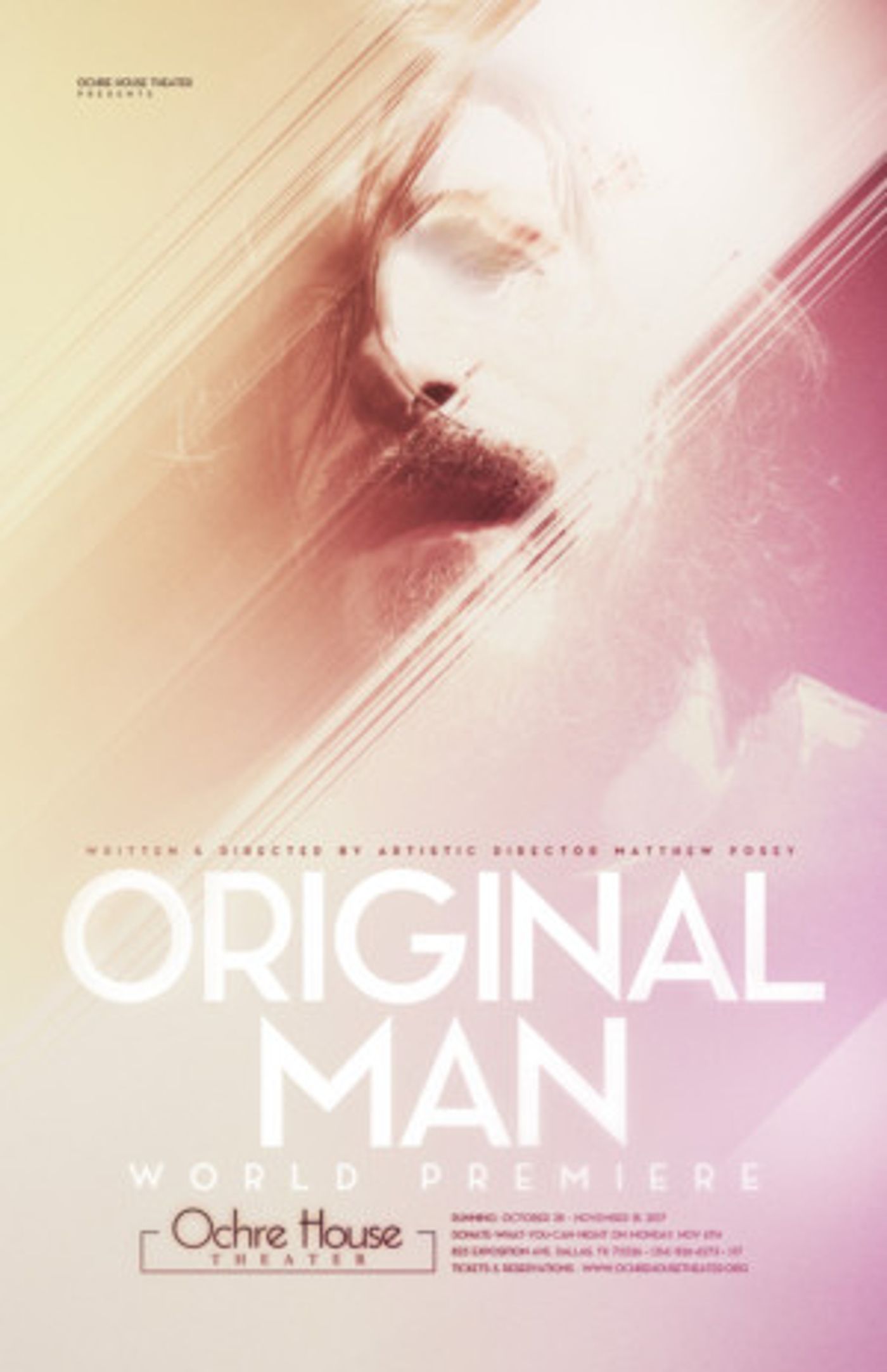 Ochre House Theater Presents Matthew Posey's ORIGINAL MAN  Image