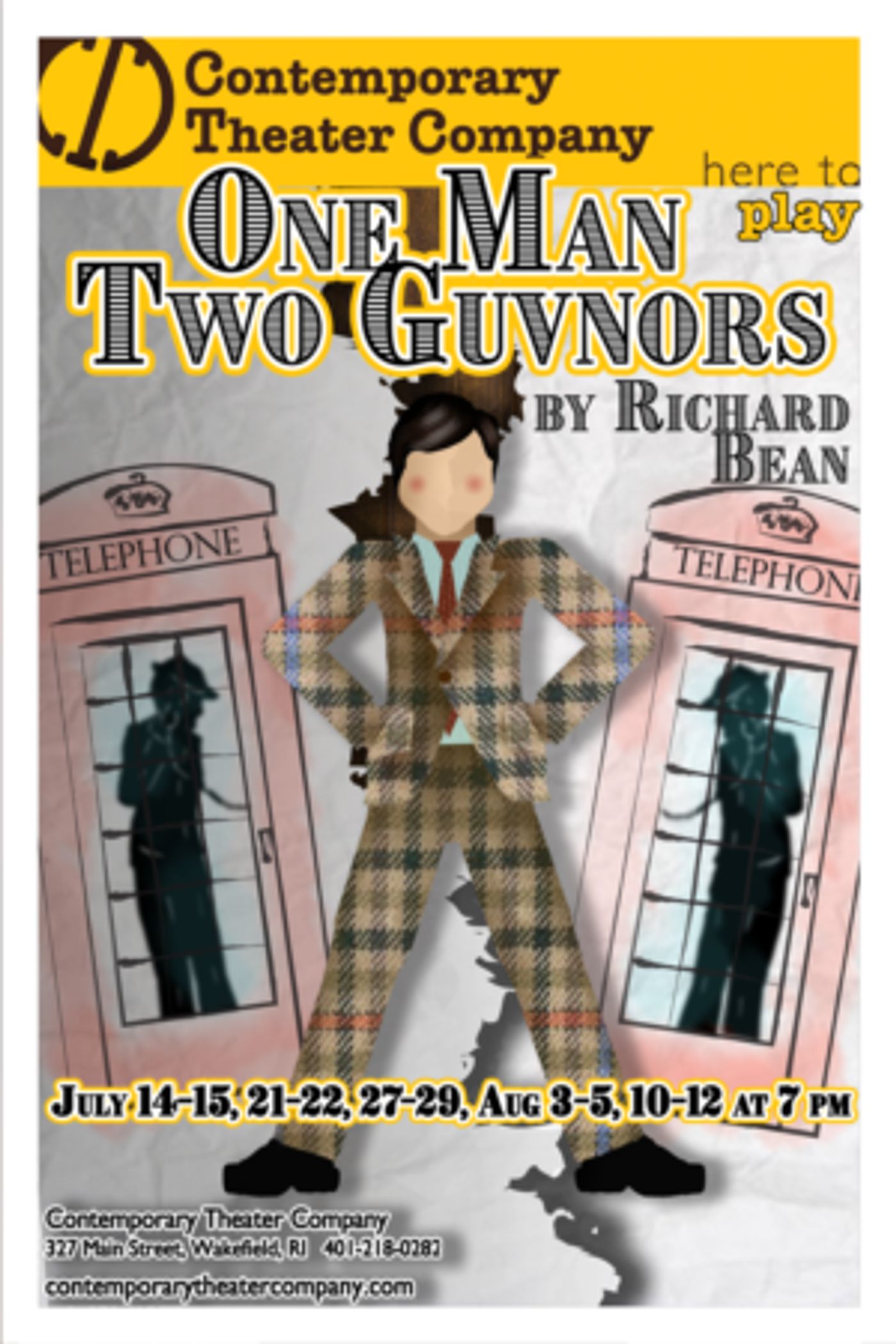 ONE MAN, TWO GUVNORS to Bring Laughs to Contemporary Theater Company This Summer  Image