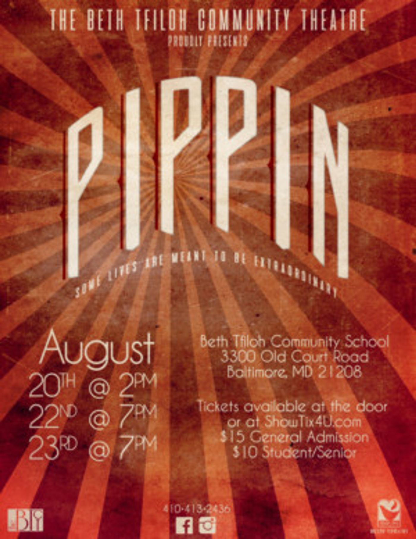 Beth Tfiloh Community Theatre Sends Audiences on an Adventure with PIPPIN  Image