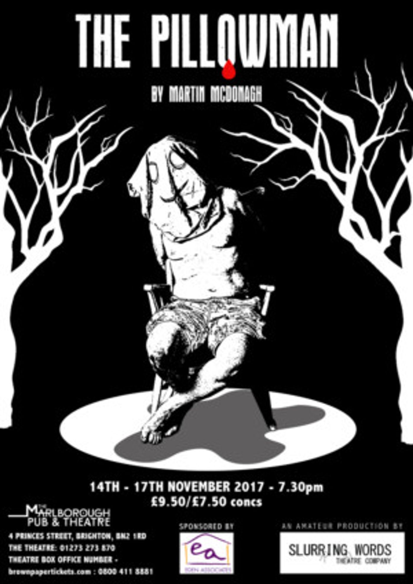 Slurring Words Theatre to Bring McDonagh's Haunting THE PILLOWMAN to the Marlborough  Image