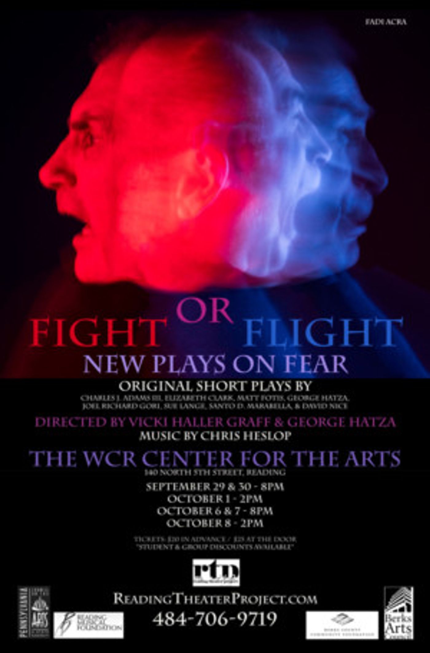 Reading Theater Project to Present FIGHT OR FLIGHT: NEW PLAYS ON FEAR  Image