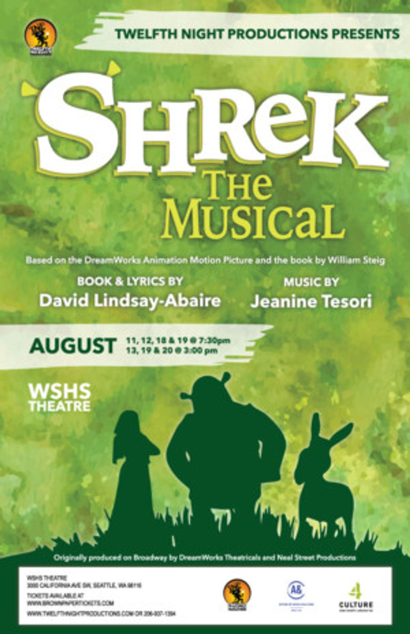 Twelfth Night Productions presents SHREK THE MUSICAL  Image
