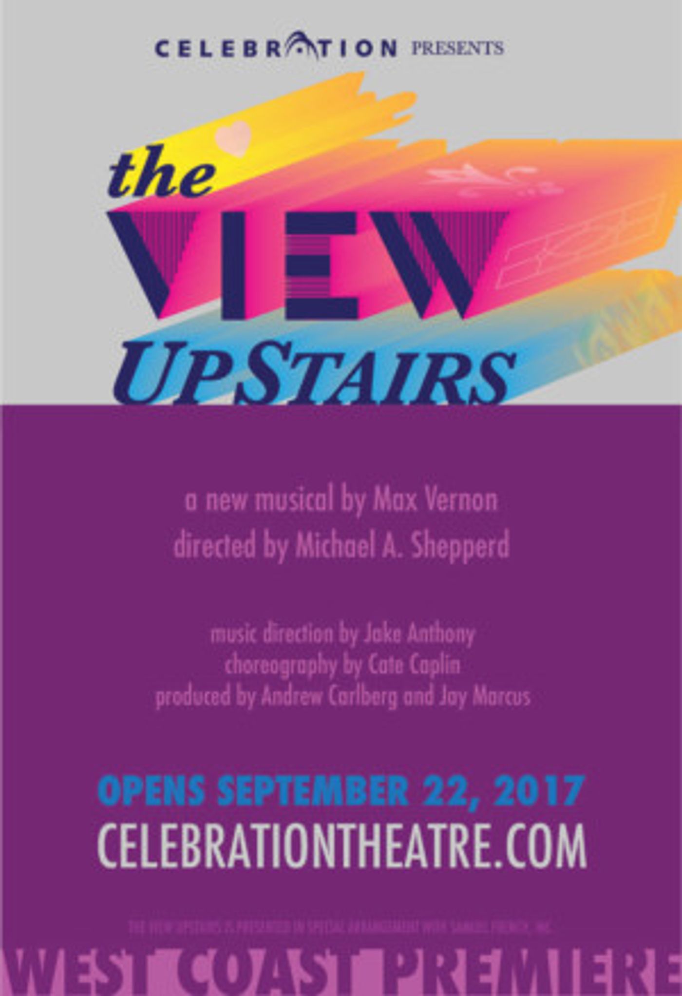 THE VIEW UPSTAIRS to Make West Coast Debut as Part of Celebration Theatre's 2017-18 Season; Lineup Announced!  Image
