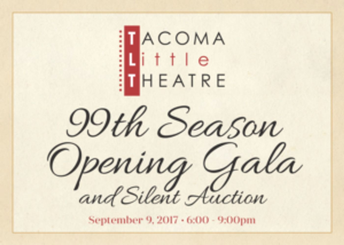 SEASON OPENING GALA Announced at Tacoma Little Theatre Image