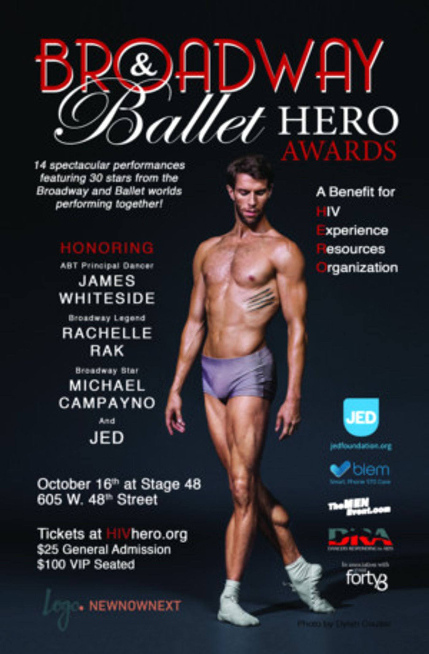 4th Annual Broadway & Ballet HERO Awards to Honor Rachelle Rak, James Whiteside and Michael Campayno  Image