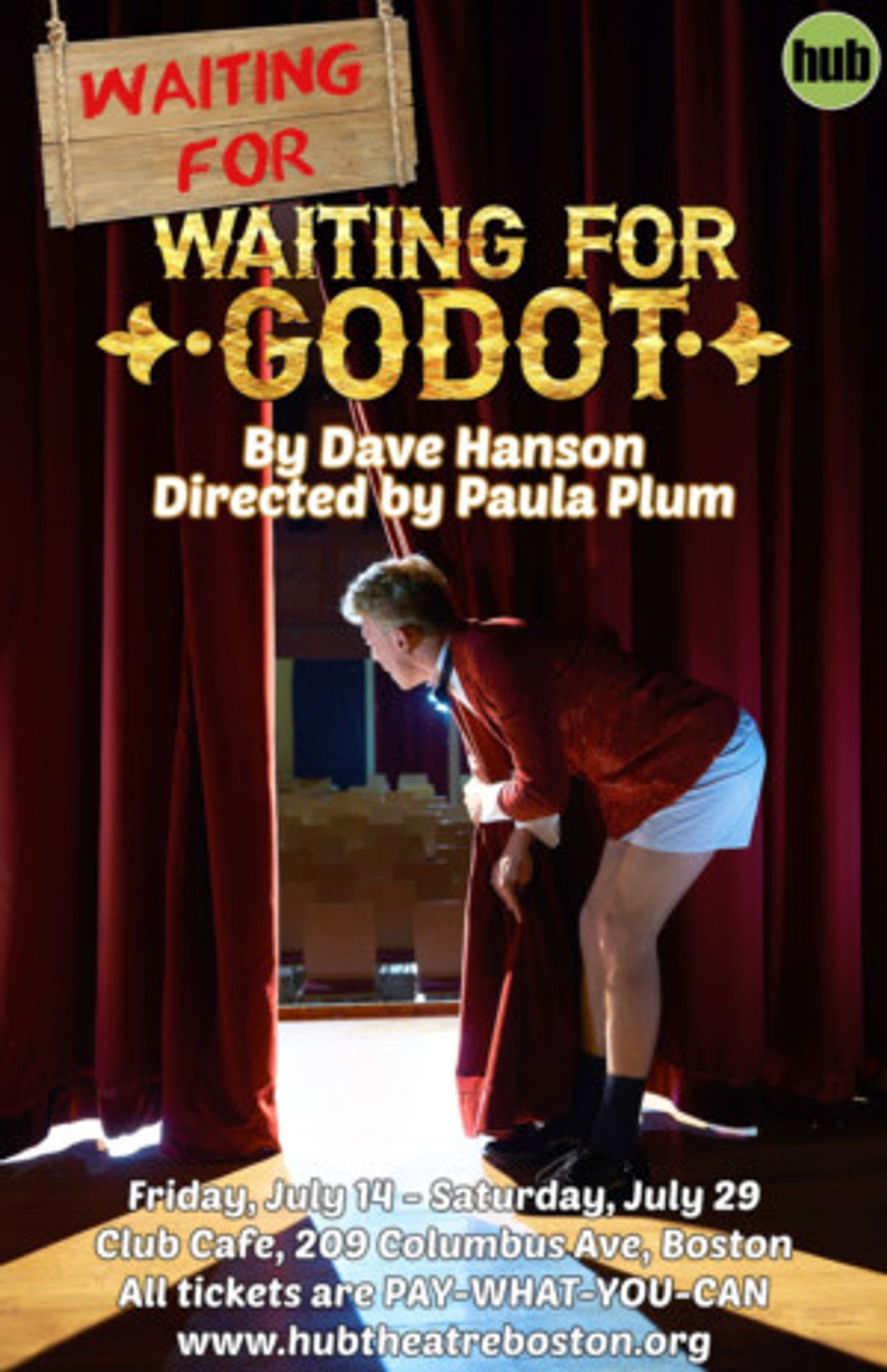 WAITING FOR WAITING FOR GODOT Opens Next Month at Hub Theatre Company  Image