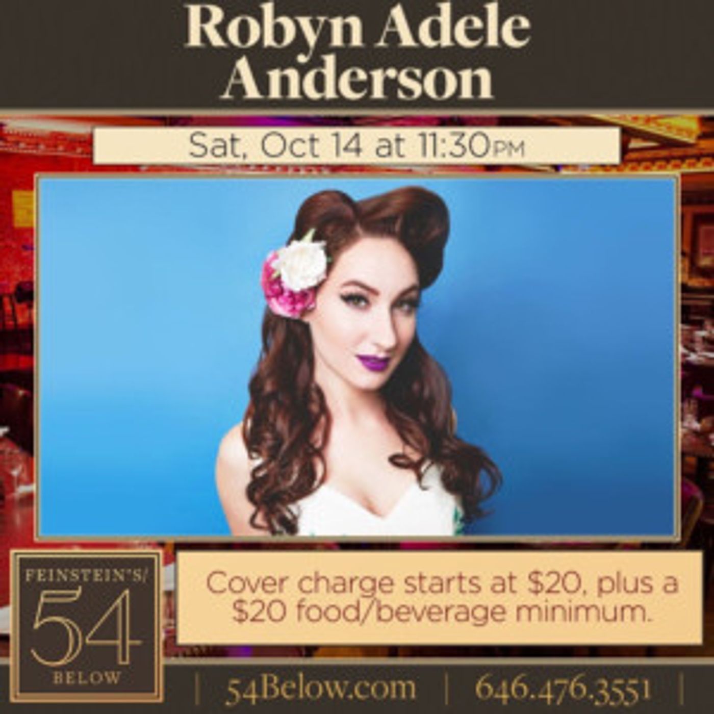 Robyn Adele to Cover *NSYNC, Nirvana, Amy Winehouse and More at Feinstein's/54 Below  Image
