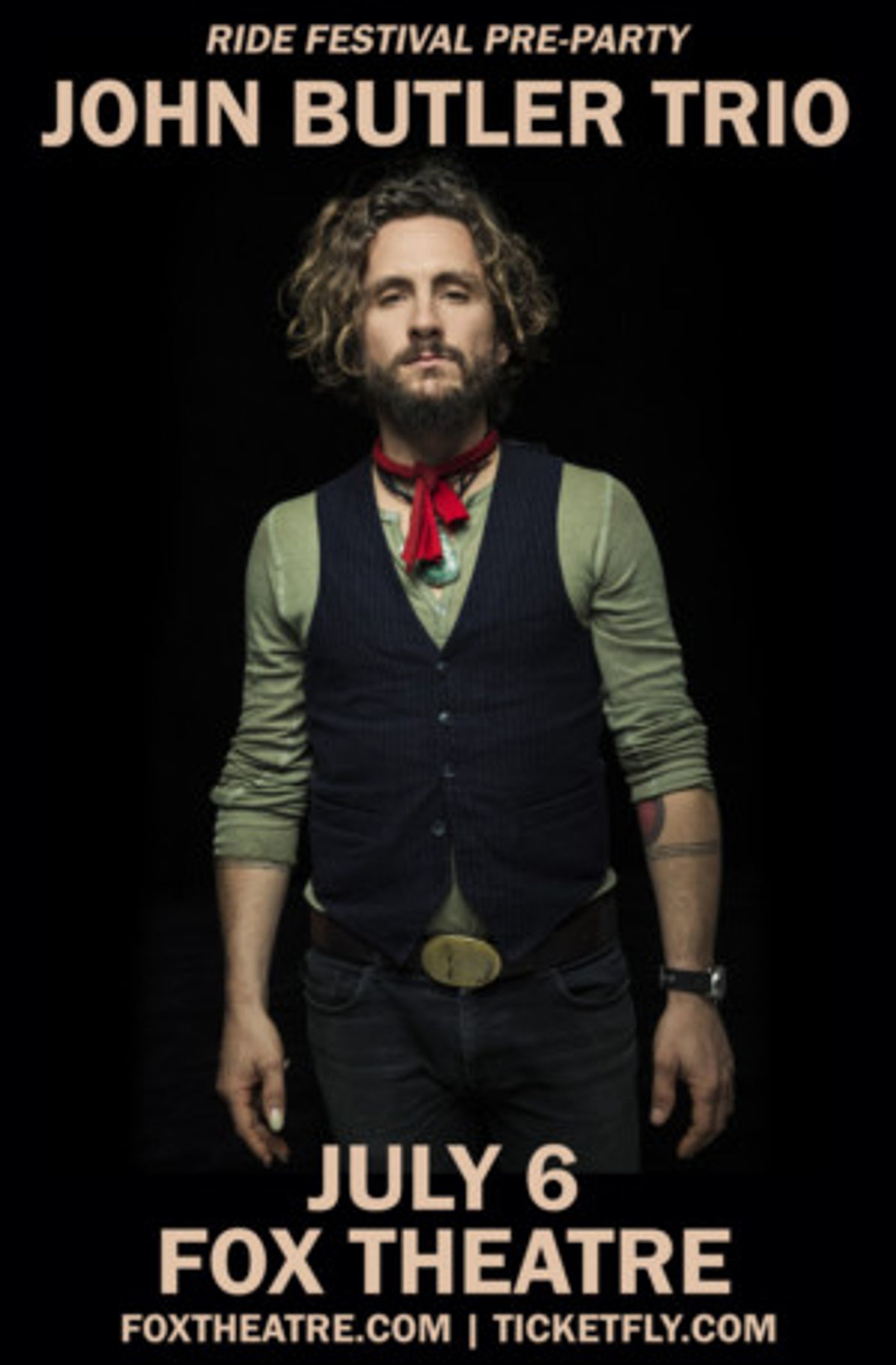 John Butler Trio's Ride Festival Pre-Party Slated for Fox Theatre This July  Image
