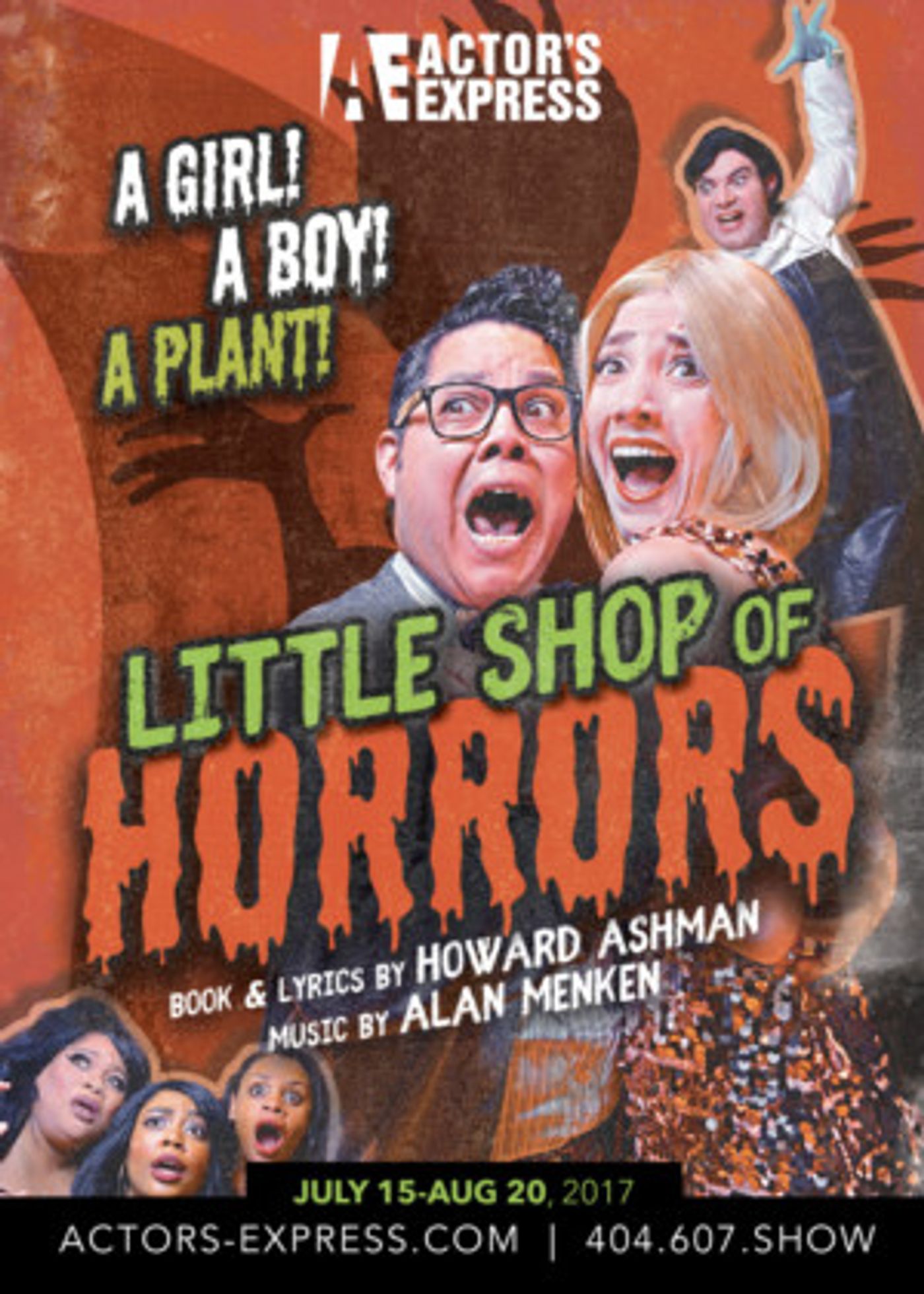 Don't Feed the Plants! Actor's Express Announces LITTLE SHOP OF HORRORS  Image
