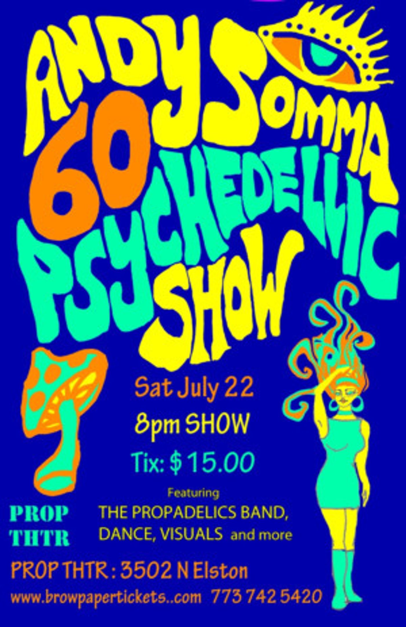Andy Somma to Bring Psychedelic Variety Show to The Prop Thtr  Image