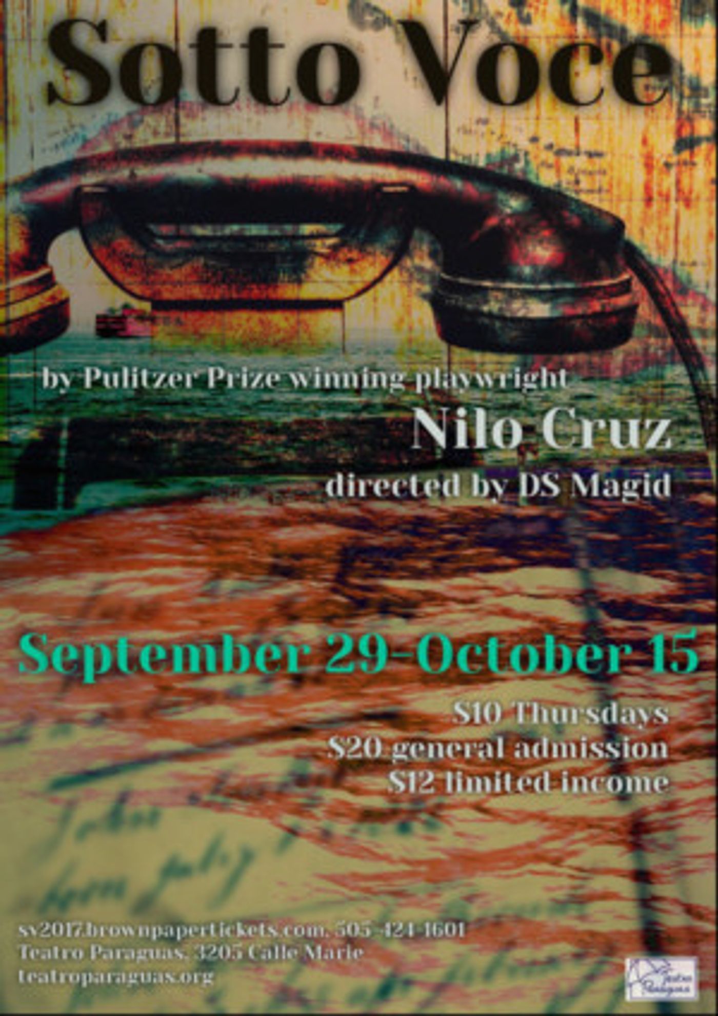 SOTTO VOCE Comes to Teatro Paraguas  Image